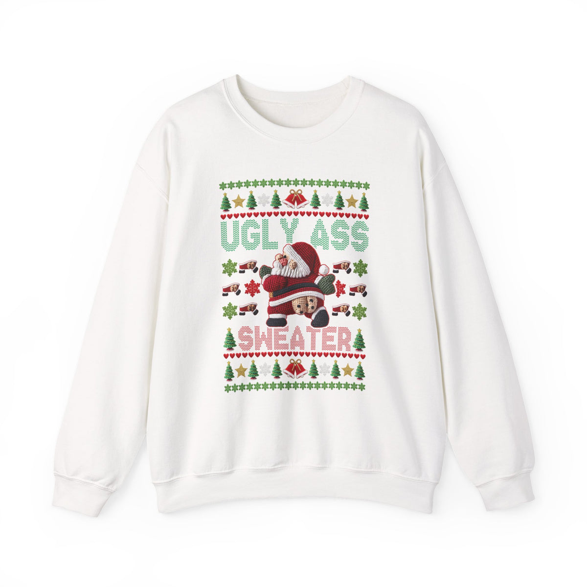 Funny Ugly Christmas Sweater, Ugly Ass Sweater Sweatshirt, Sarcastic Christmas Shirt, Adult Holiday Party Outfit, Gag Gift
