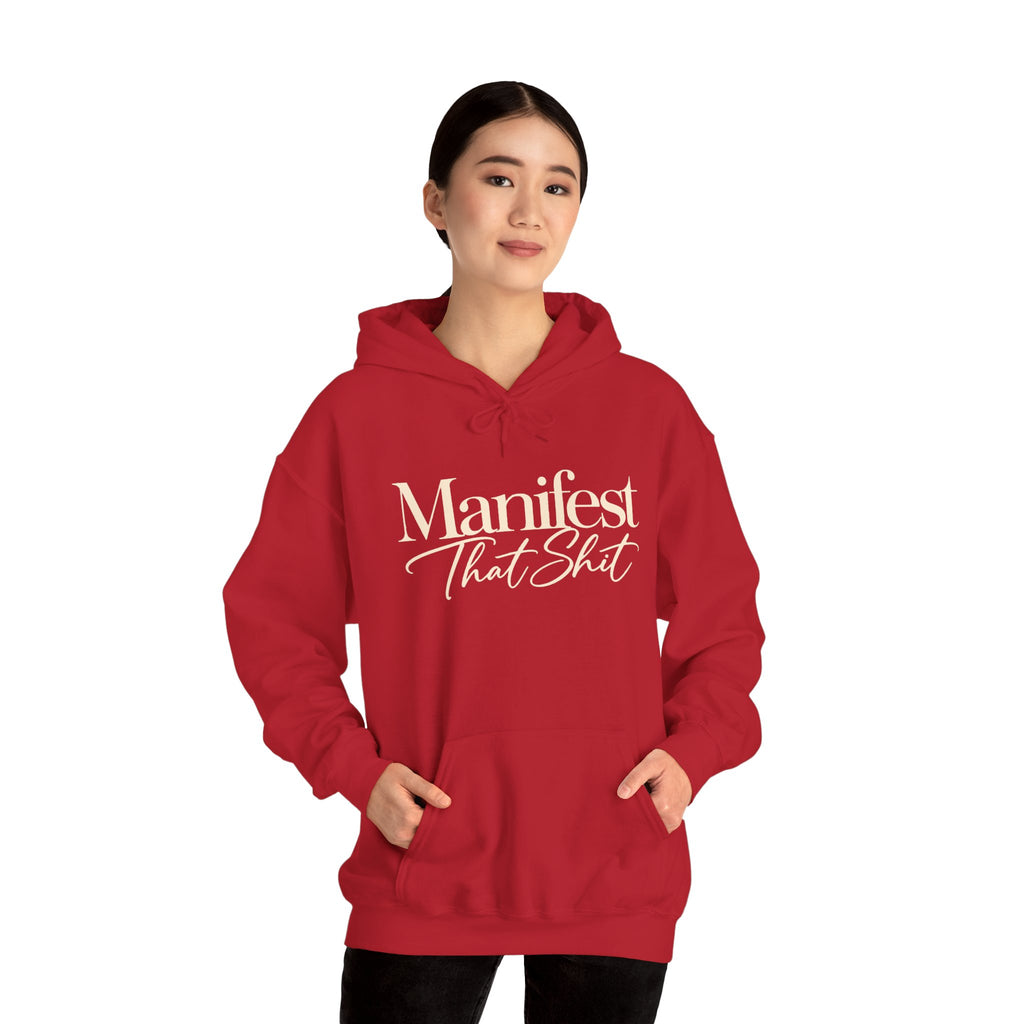 Hoodie Manifest That Shit Minimal Script Pullover