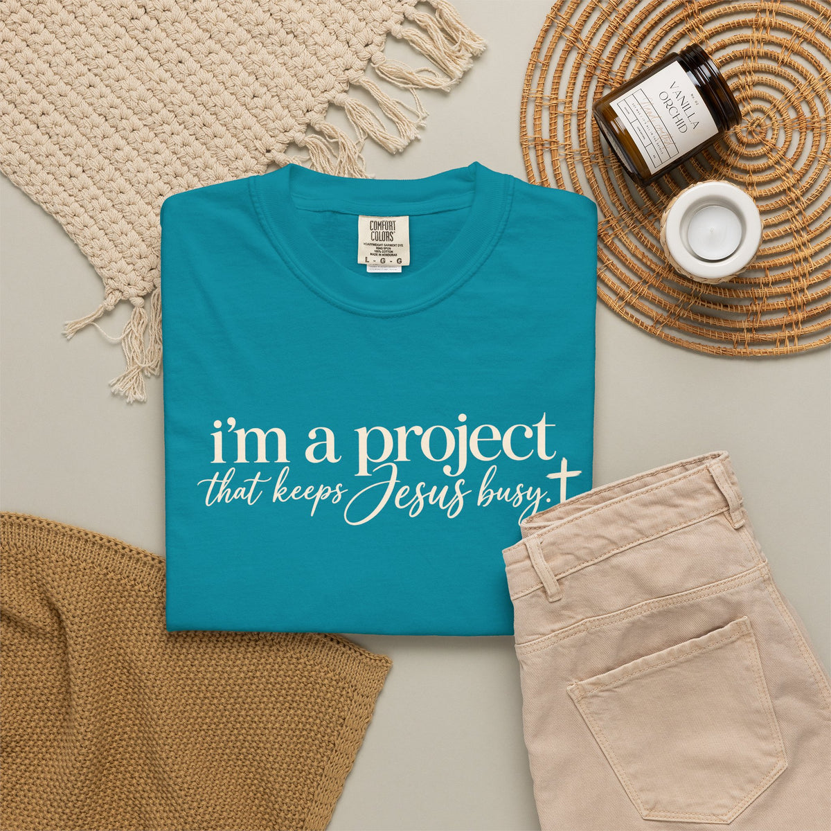 Im a Project That Keeps Jesus Busy Tee Shirt