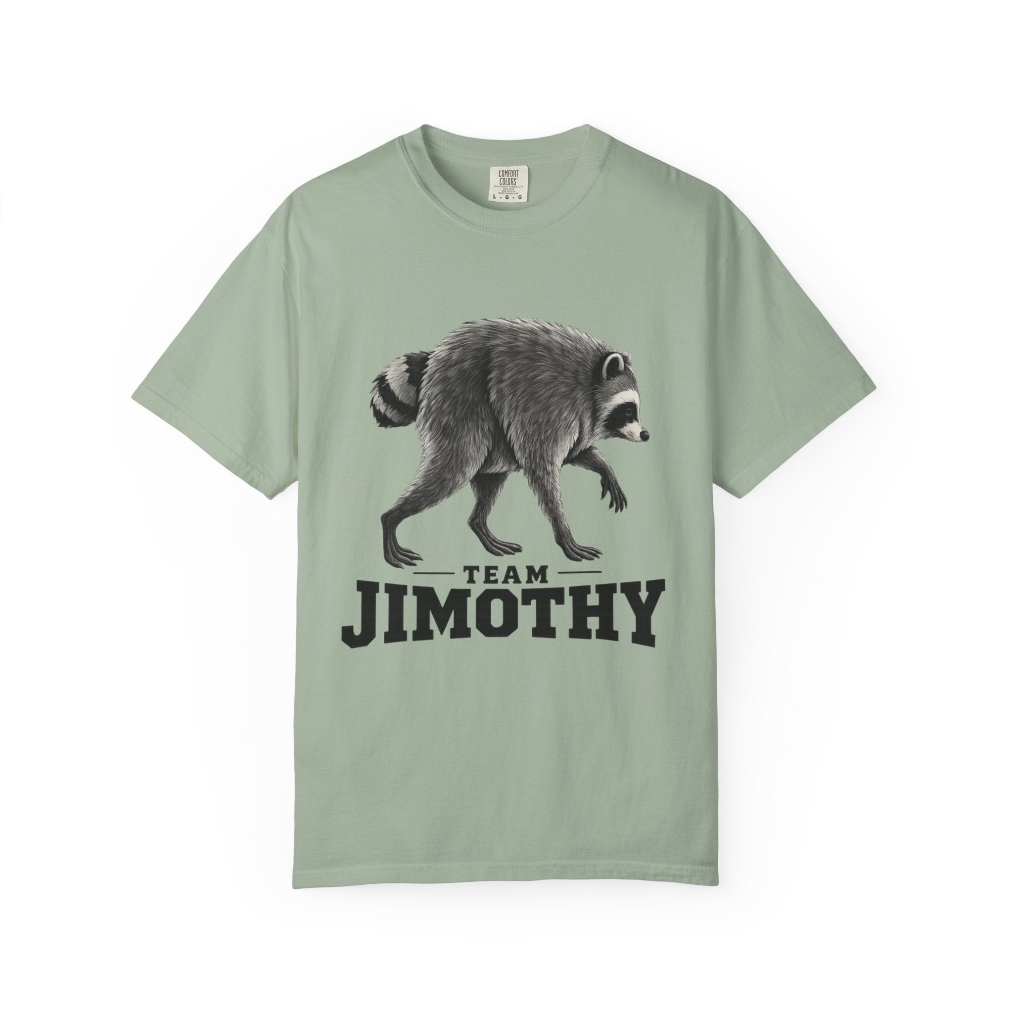 Team Jimothy Raccoon Garment Dyed Tee Shirt Vintage Wildlife Graphic Tee