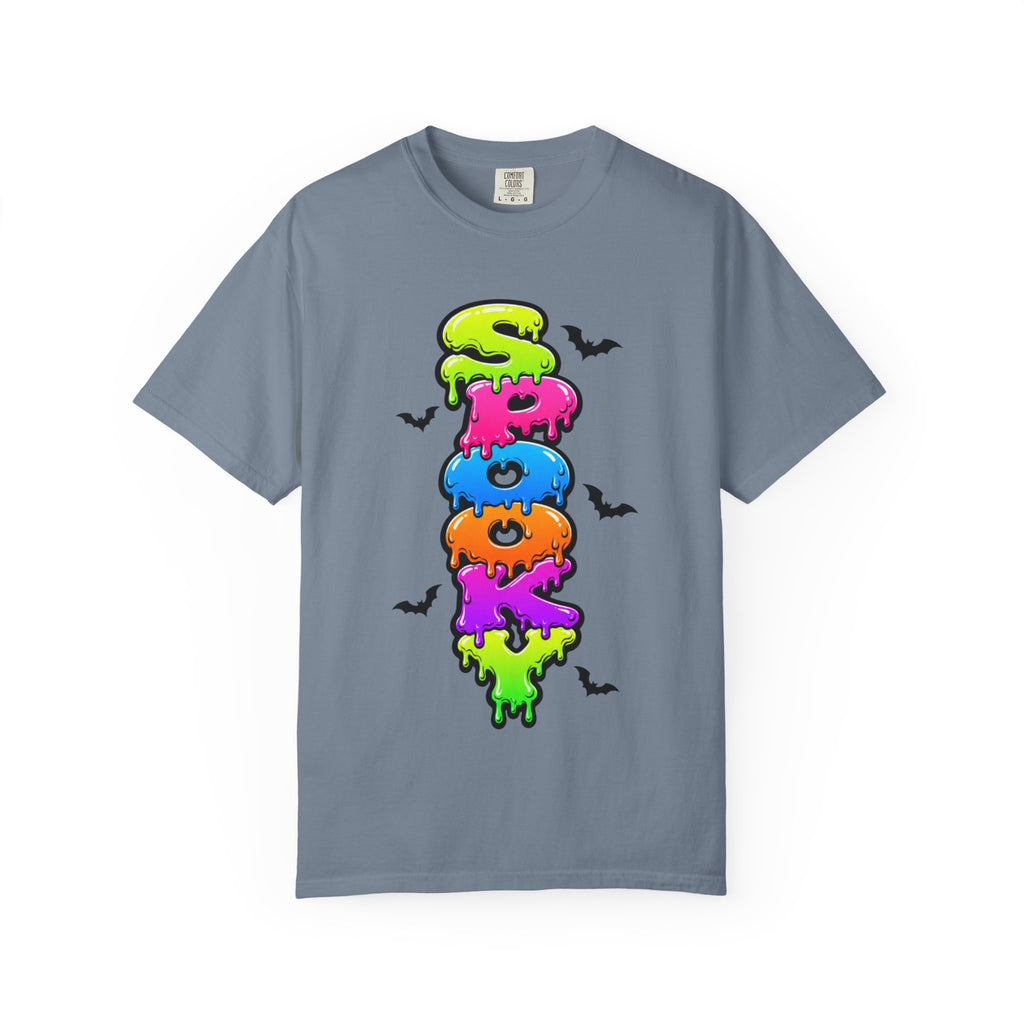 Spooky Colorful Spook Drippy Halloween T Shirt