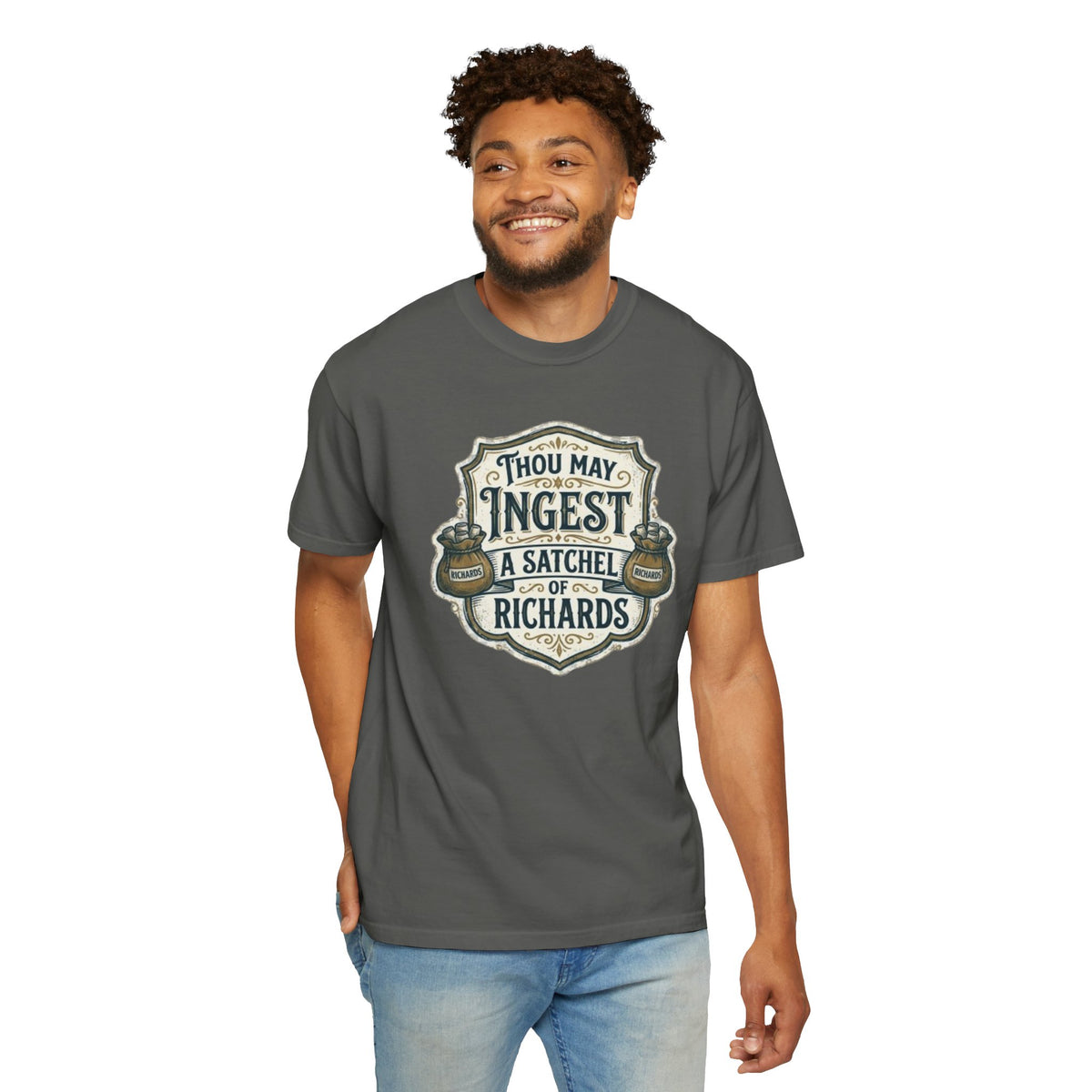 Tee Shirt Thou May Ingest a Satchel of Richards Vintage Apothecary Graphic