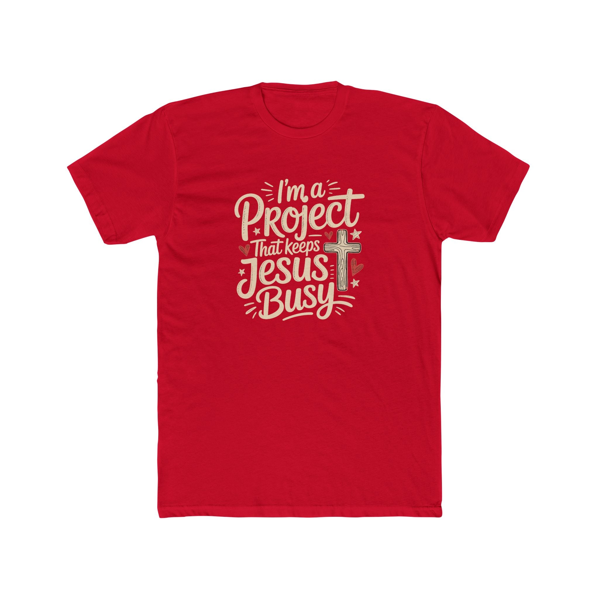 Im a Project That Keeps Jesus Busy Christian Tee