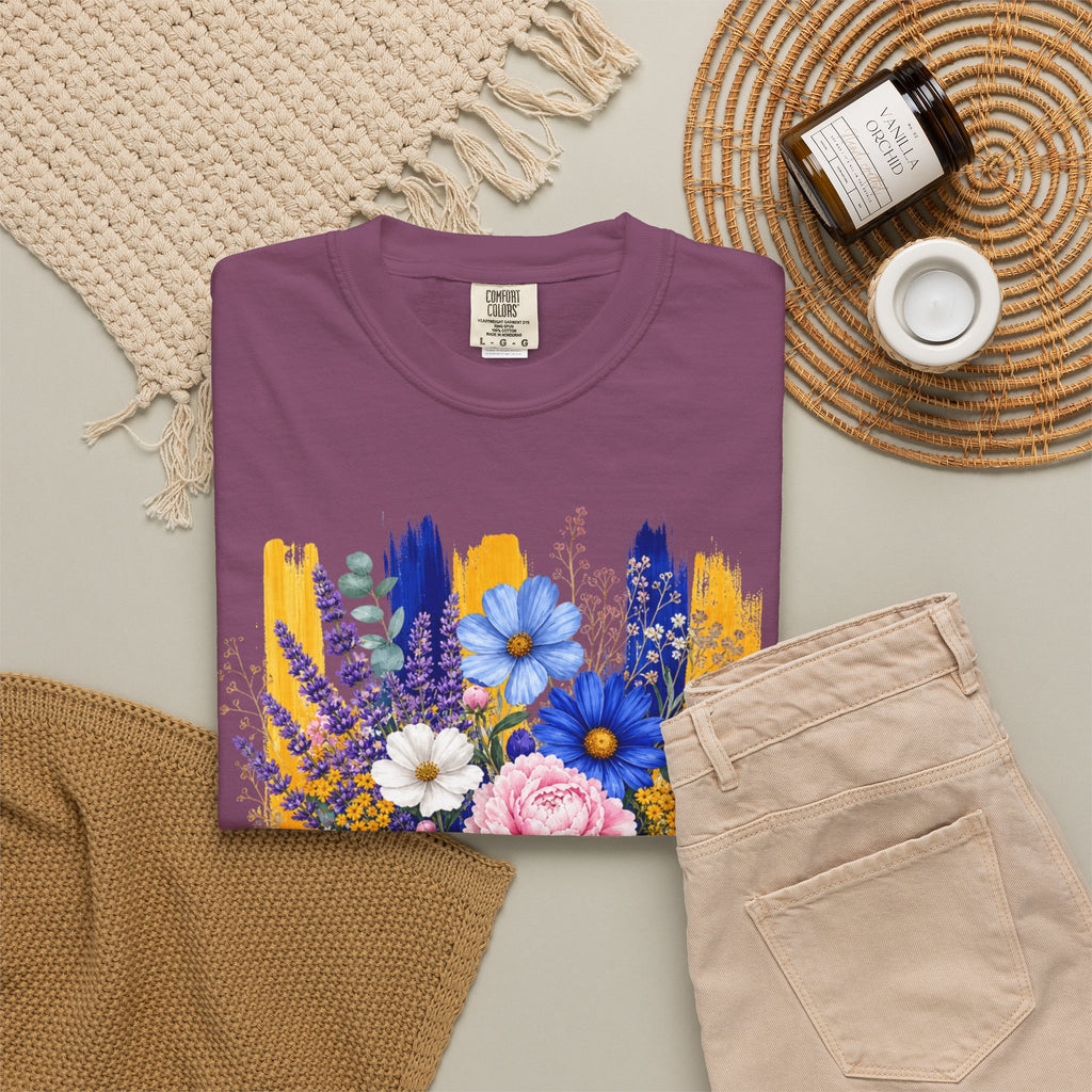 Floral Brushstroke Bouquet T Shirt