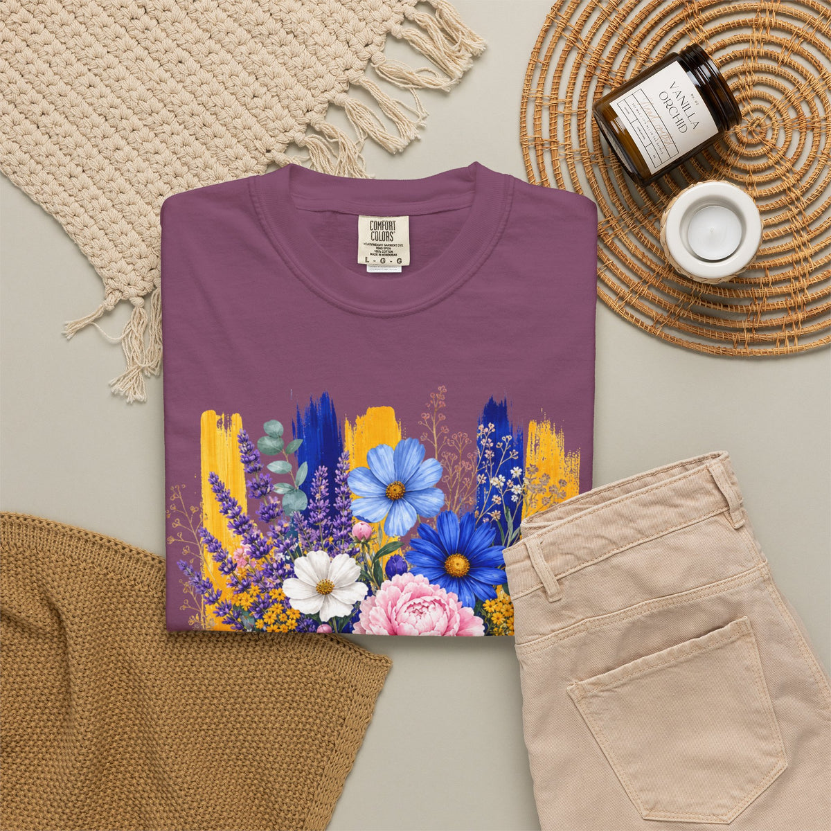 Floral Brushstroke Bouquet T Shirt