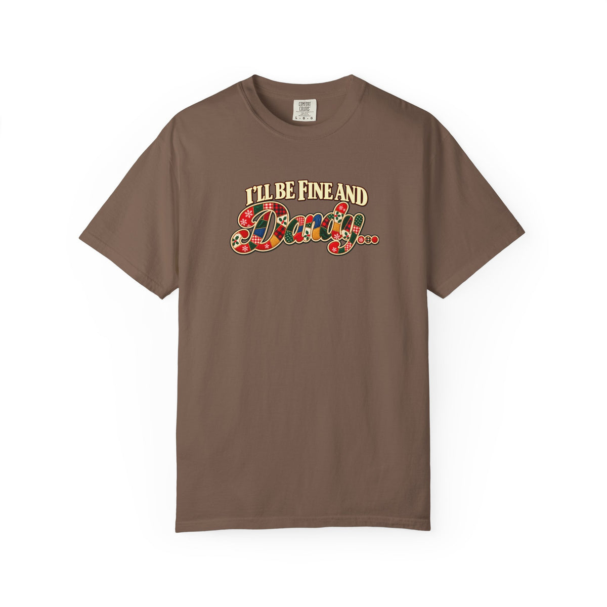 Fine and Dandy Christmas Shirt, Coordinating Couple Christmas Tee, Vintage Patchwork Holiday Shirt, Retro Christmas Graphic Tee