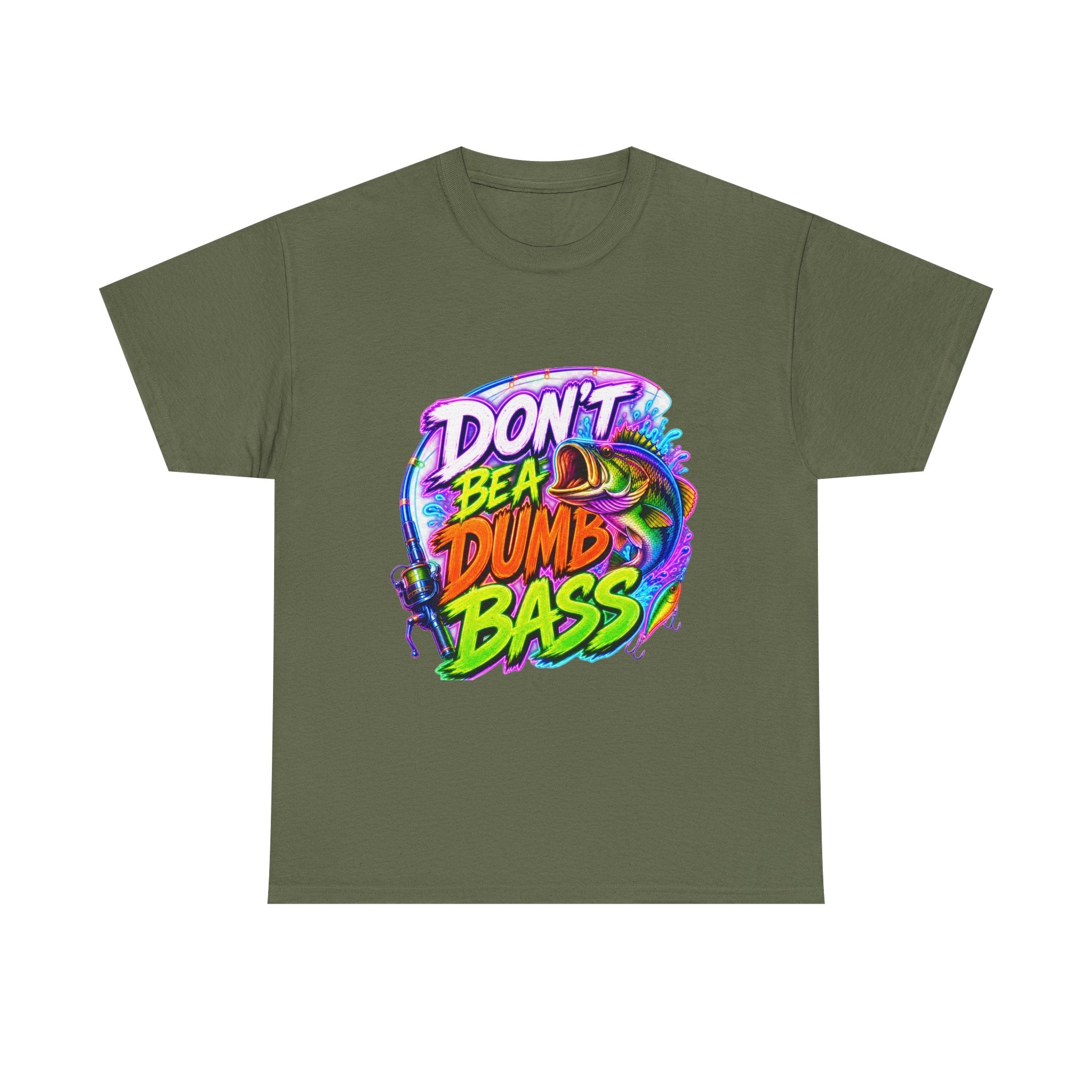 Don't Be a Dumb Bass T-Shirt — Funny Fishing Tee for Anglers