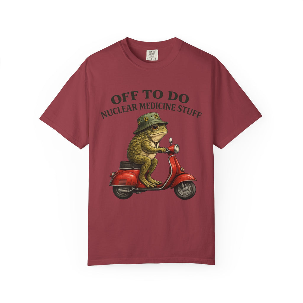 Nuclear Medicine Frog Scooter T-Shirt  Off To Do Nuclear Medicine Stuff