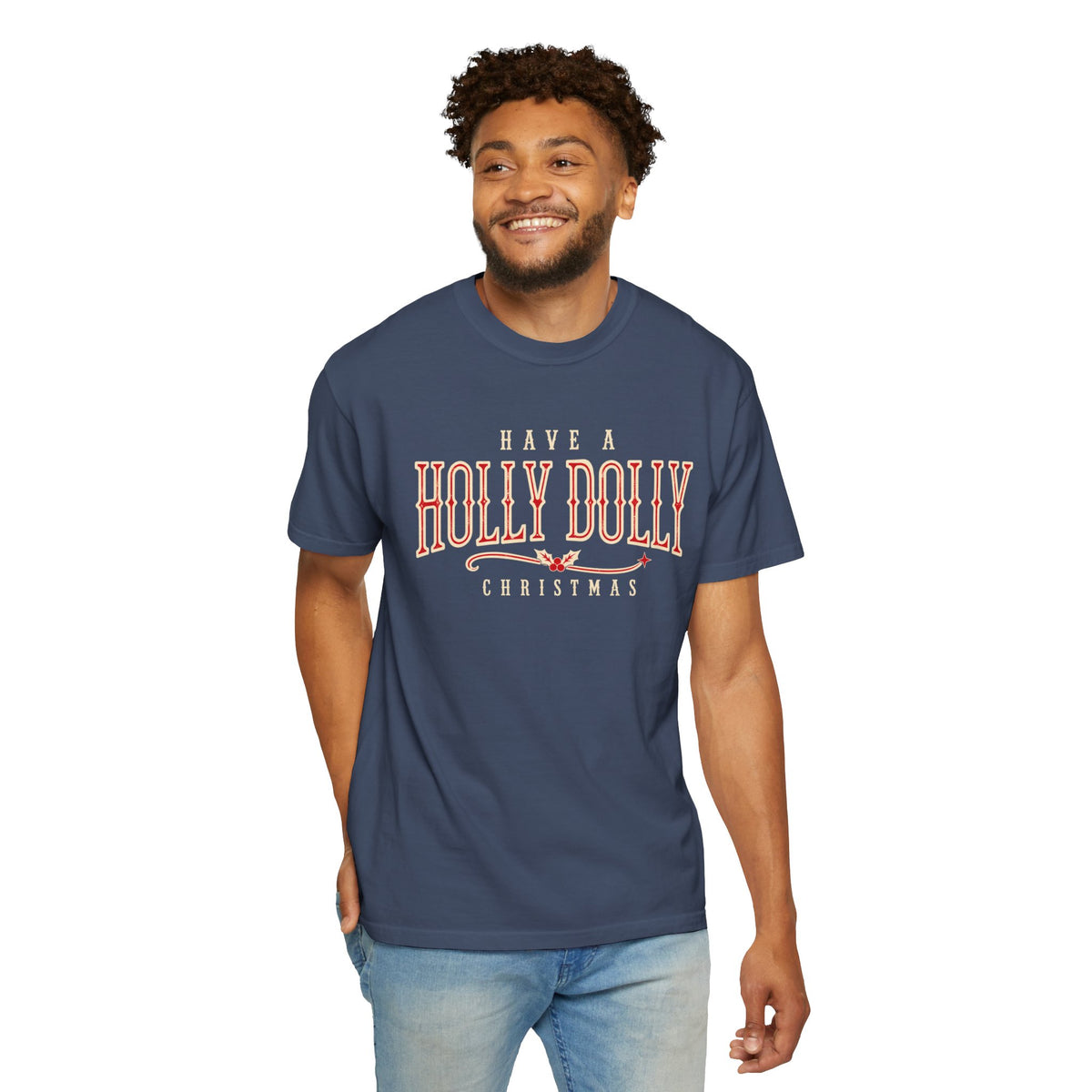 Have a Holly Dolly Christmas Shirt, Western Christmas Tee, Country Christmas Shirt, Retro Holiday T-Shirt, Southern Christmas Gift