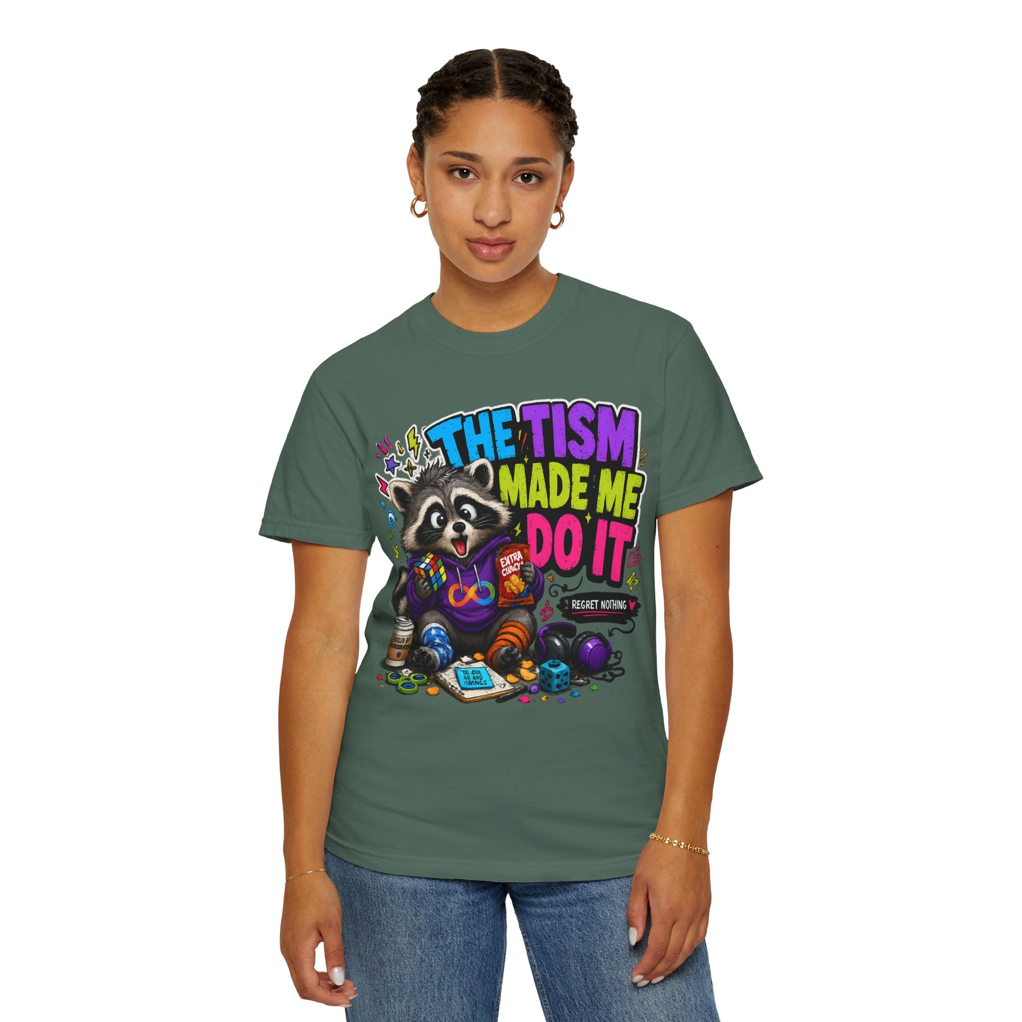 The Tism Made Me Do It Raccoon TShirt