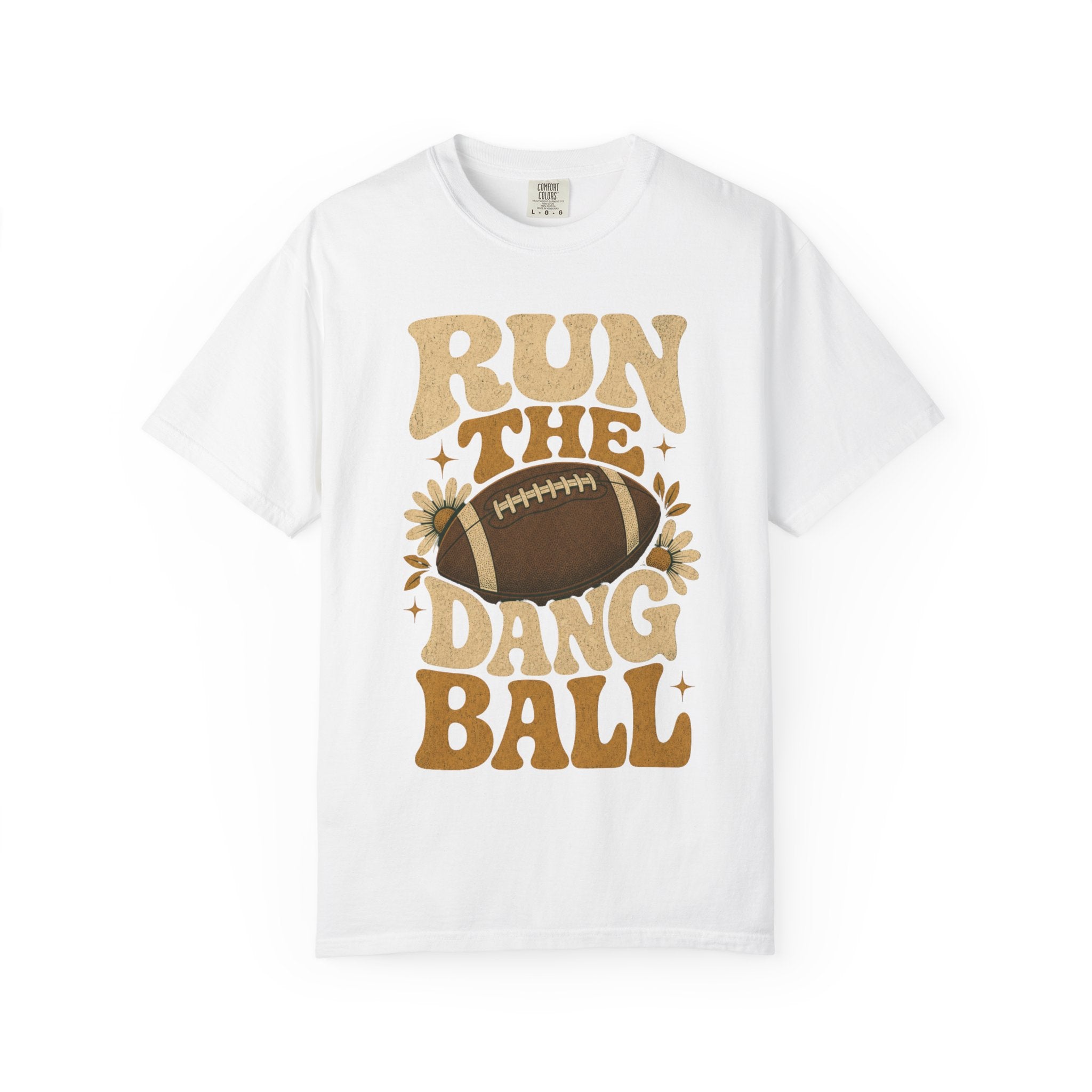 Run the Dang Ball Football T Shirt Retro Gridiron Graphic Tee