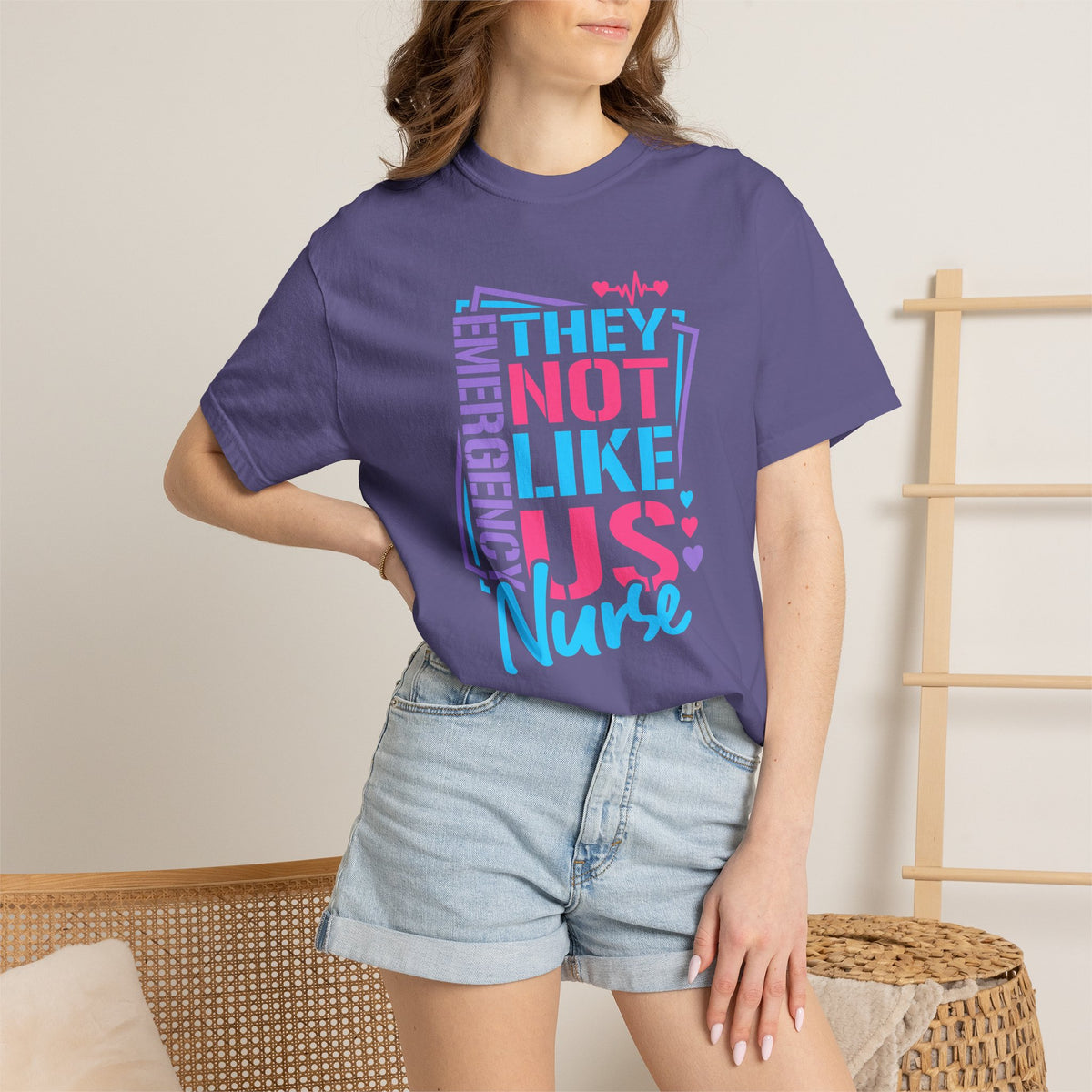 Emergency Nurse Shirt, They Not Like Us Nurse Tee, Funny ER Nurse Gift, Emergency Room Nurse T-Shirt, Healthcare Worker Gift