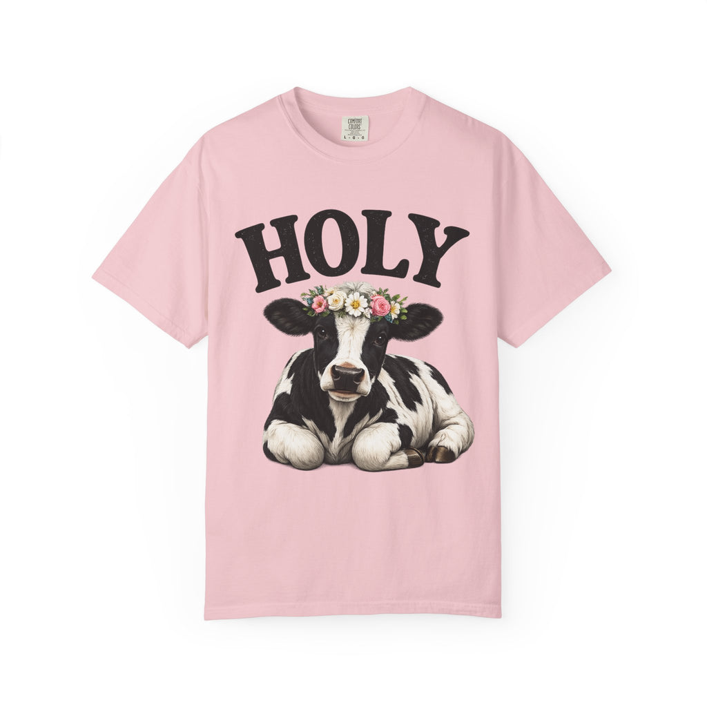 Holy Cow Floral Crown T Shirt