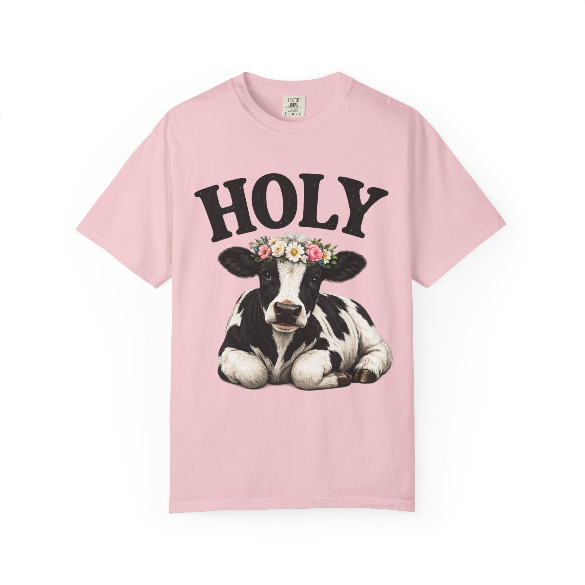Holy Cow Floral Crown T Shirt