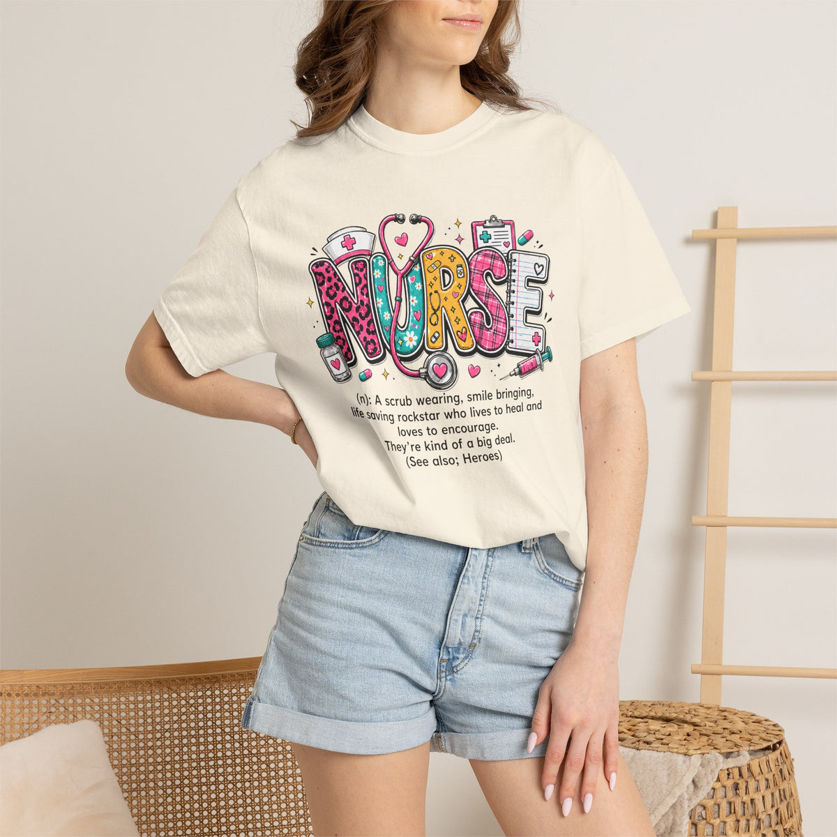 Nurse Shirt for Women, Cute Nurse T-Shirt, Registered Nurse Gift, Nursing Tee, Healthcare Worker Gift, Nurse Appreciation Shirt