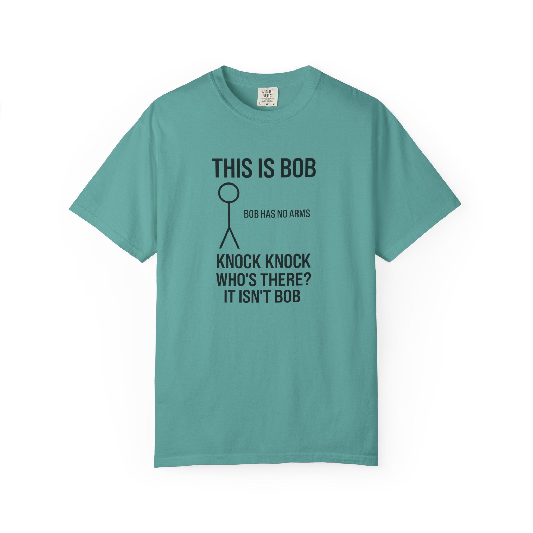 Bob Knock Knock T Shirt Funny Stick Figure This Is Bob Graphic Tee
