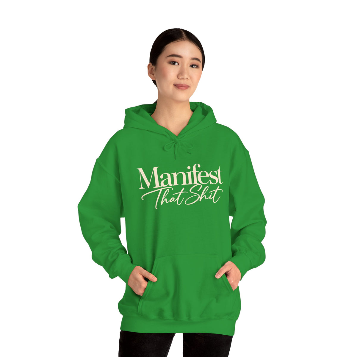 Hoodie Manifest That Shit Minimal Script Pullover