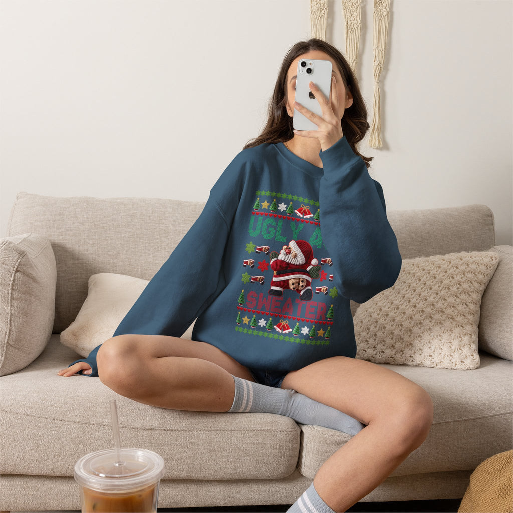 Funny Ugly Christmas Sweater, Ugly Ass Sweater Sweatshirt, Sarcastic Christmas Shirt, Adult Holiday Party Outfit, Gag Gift
