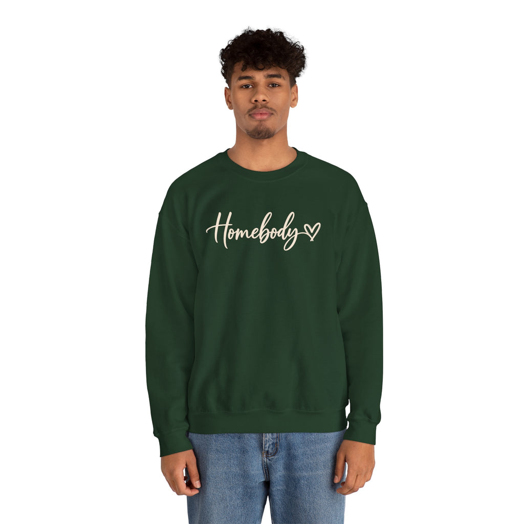 Homebody Crewneck Sweatshirt Cozy Homebody Pullover with Heart