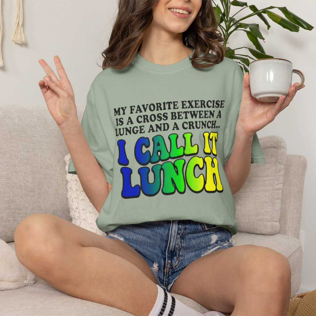 I Call It Lunch T-Shirt Funny Fitness Food Quote Tee