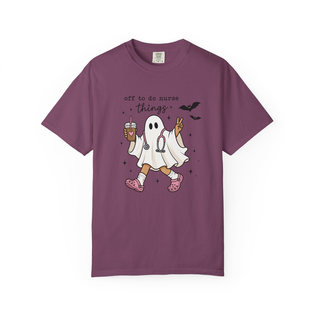 Nurse Ghost Halloween T Shirt Off to Do Nurse Things Cute Medical Costume Tee