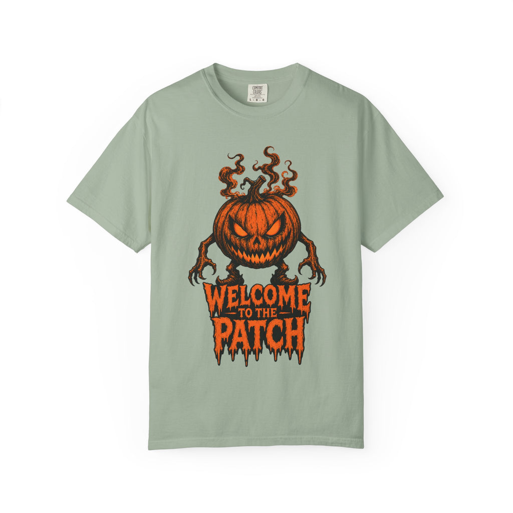 Welcome to the Patch Pumpkin T Shirt Halloween Horror Tee