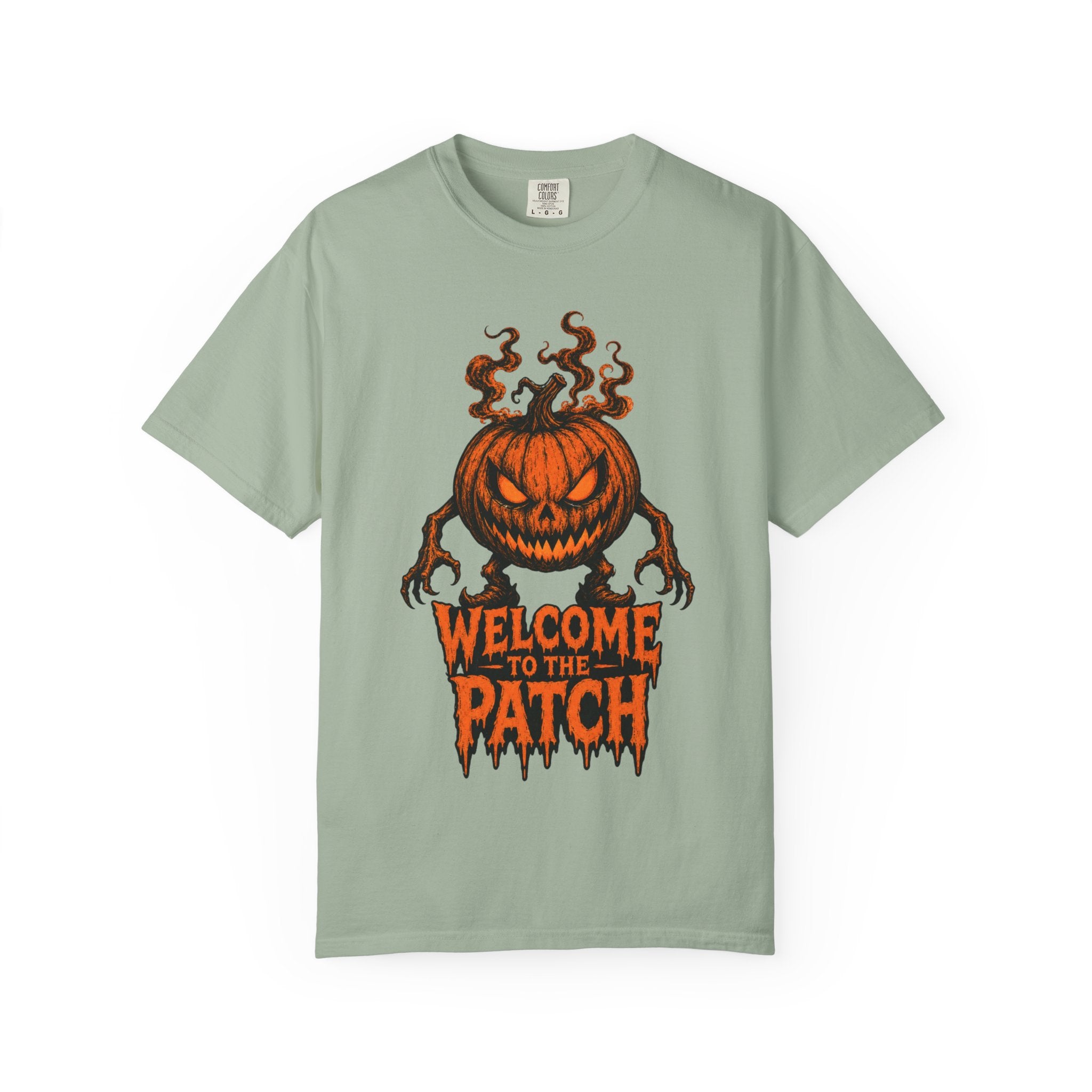 Welcome to the Patch Pumpkin T Shirt Halloween Horror Tee