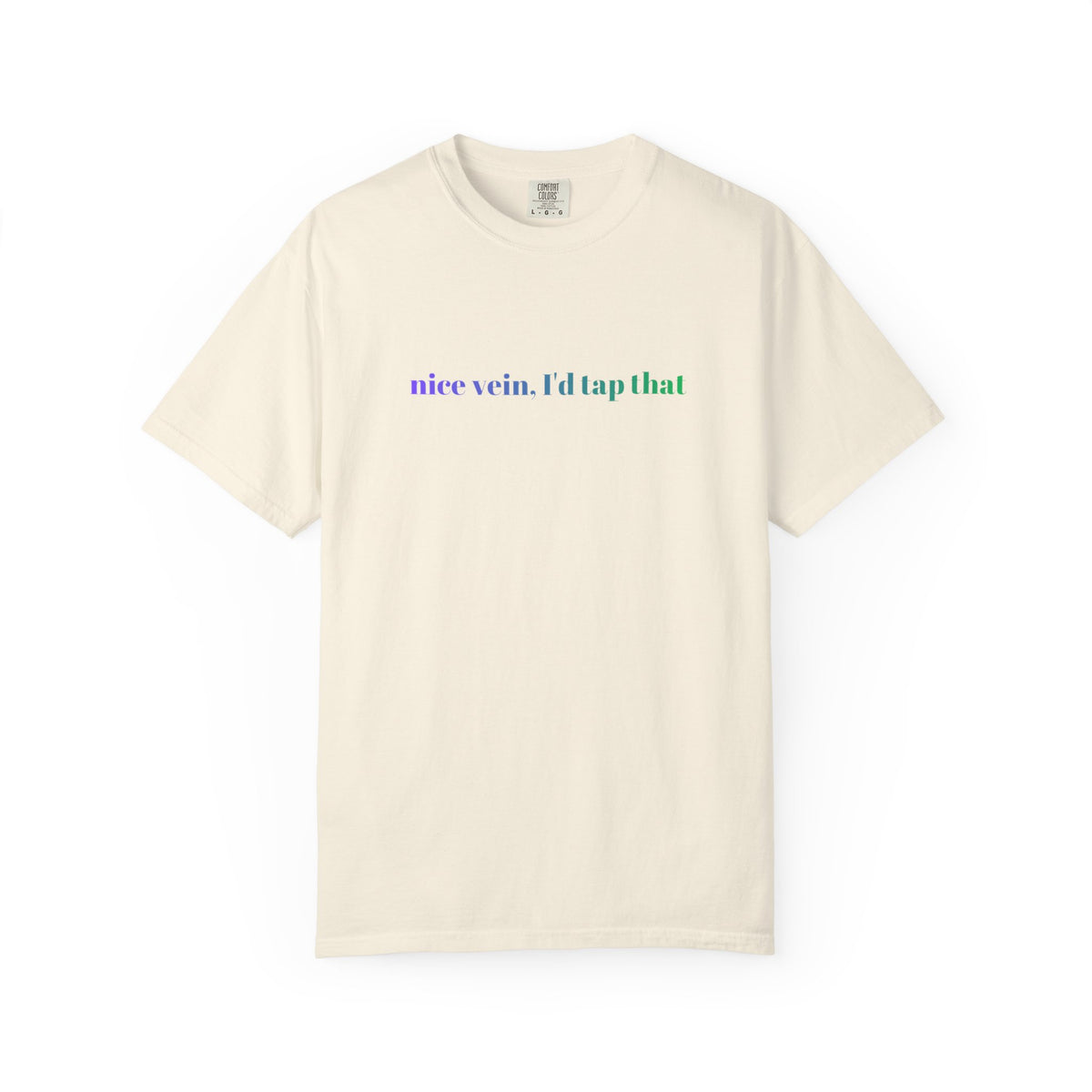 Nice Vein I'd Tap That Shirt, Funny Nurse Shirt, Phlebotomist Gift, IV Nurse Tee, Comfort Colors Medical Humor T-Shirt