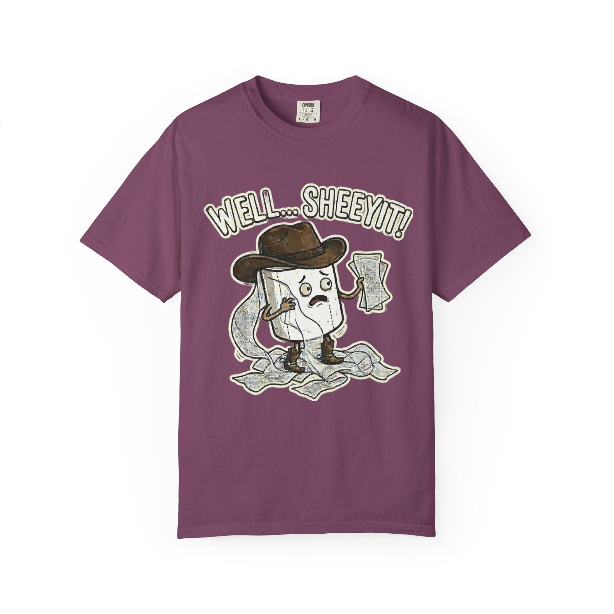 Graphic T-Shirt — "Well... Sheeyit!" Cash Cowboy Funny Money Tee