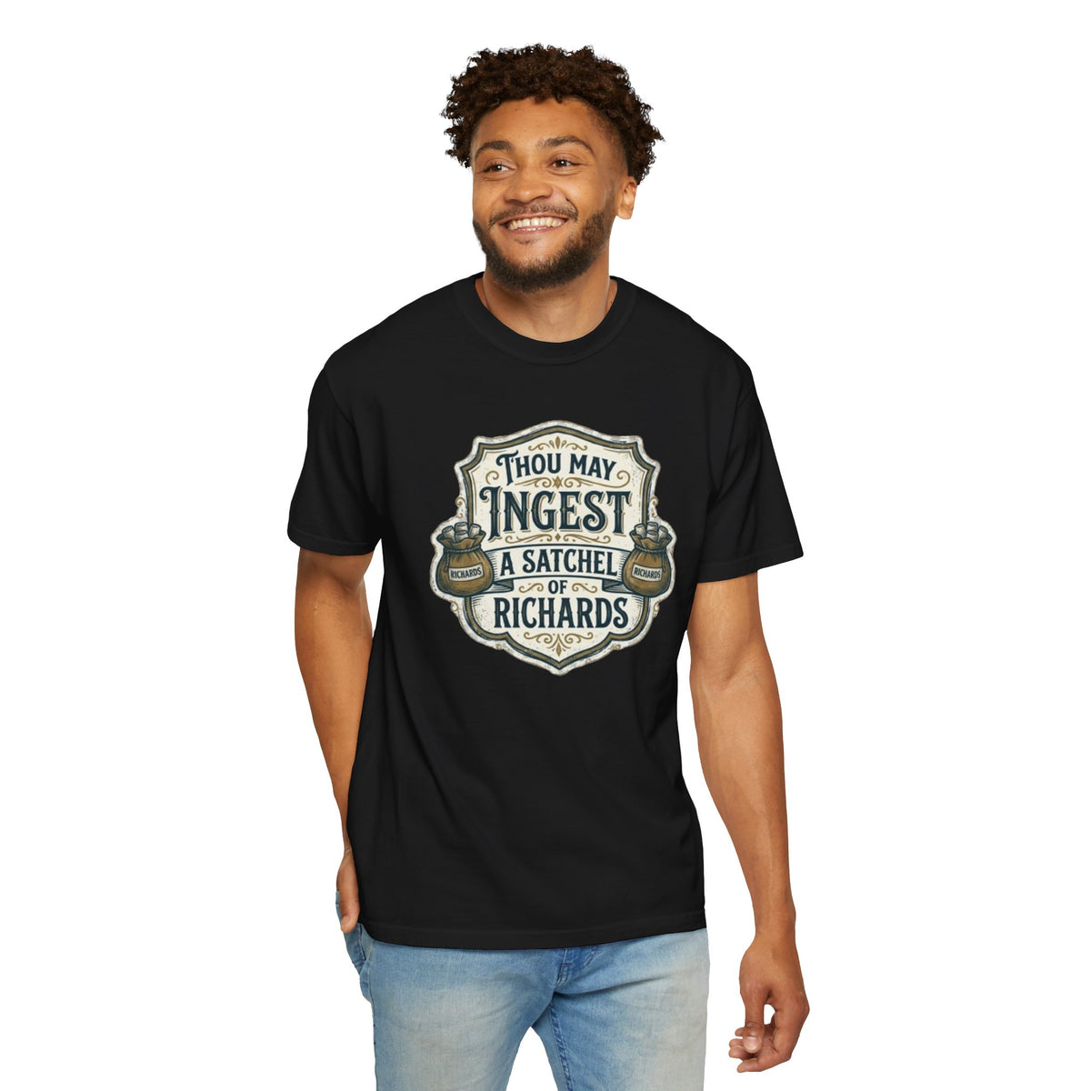 Tee Shirt Thou May Ingest a Satchel of Richards Vintage Apothecary Graphic