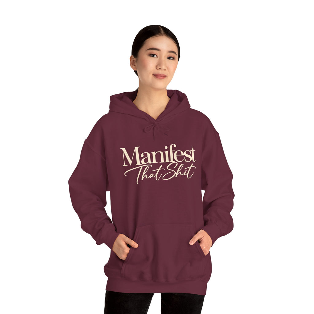 Hoodie Manifest That Shit Minimal Script Pullover