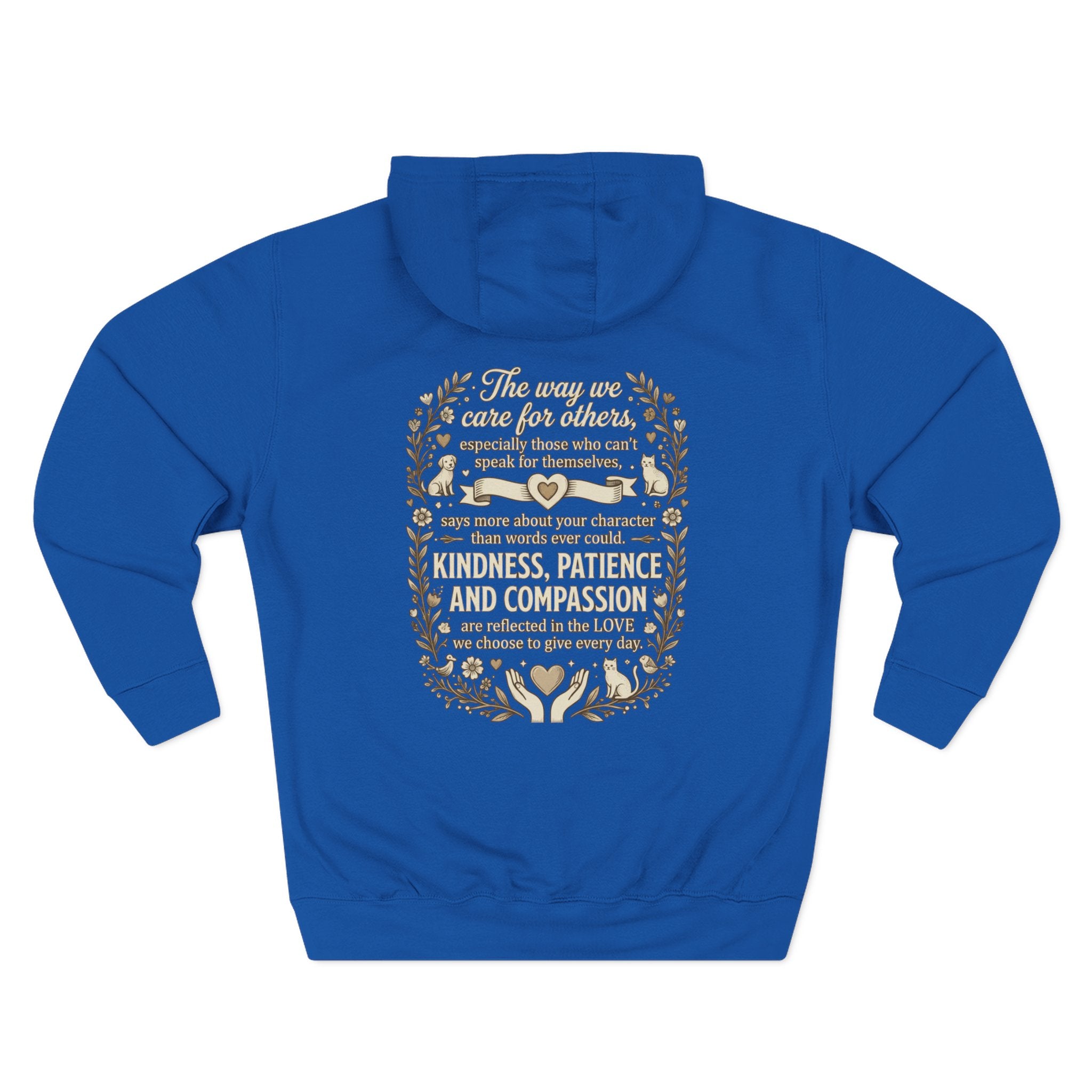 Inspirational Love Quote Hoodie The Way You Love Is A Reflection of You Fleece Pullover