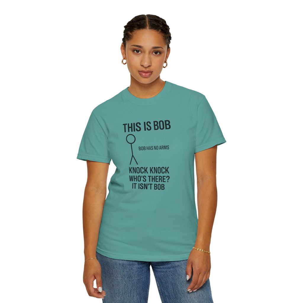 Bob Knock Knock T Shirt Funny Stick Figure This Is Bob Graphic Tee