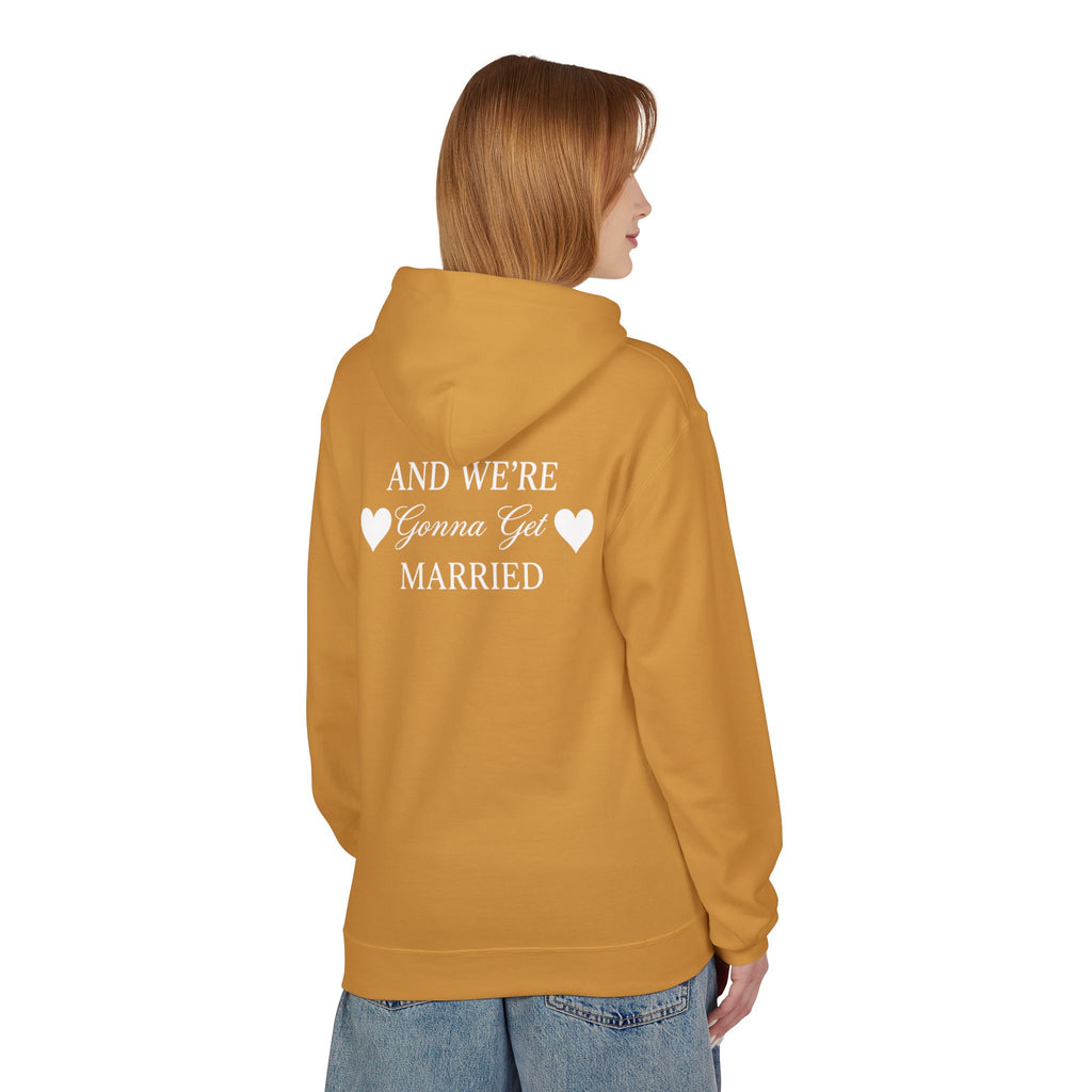 Engaged Couple Hoodie And We're Gonna Get Married Wedding Announcement Pullover