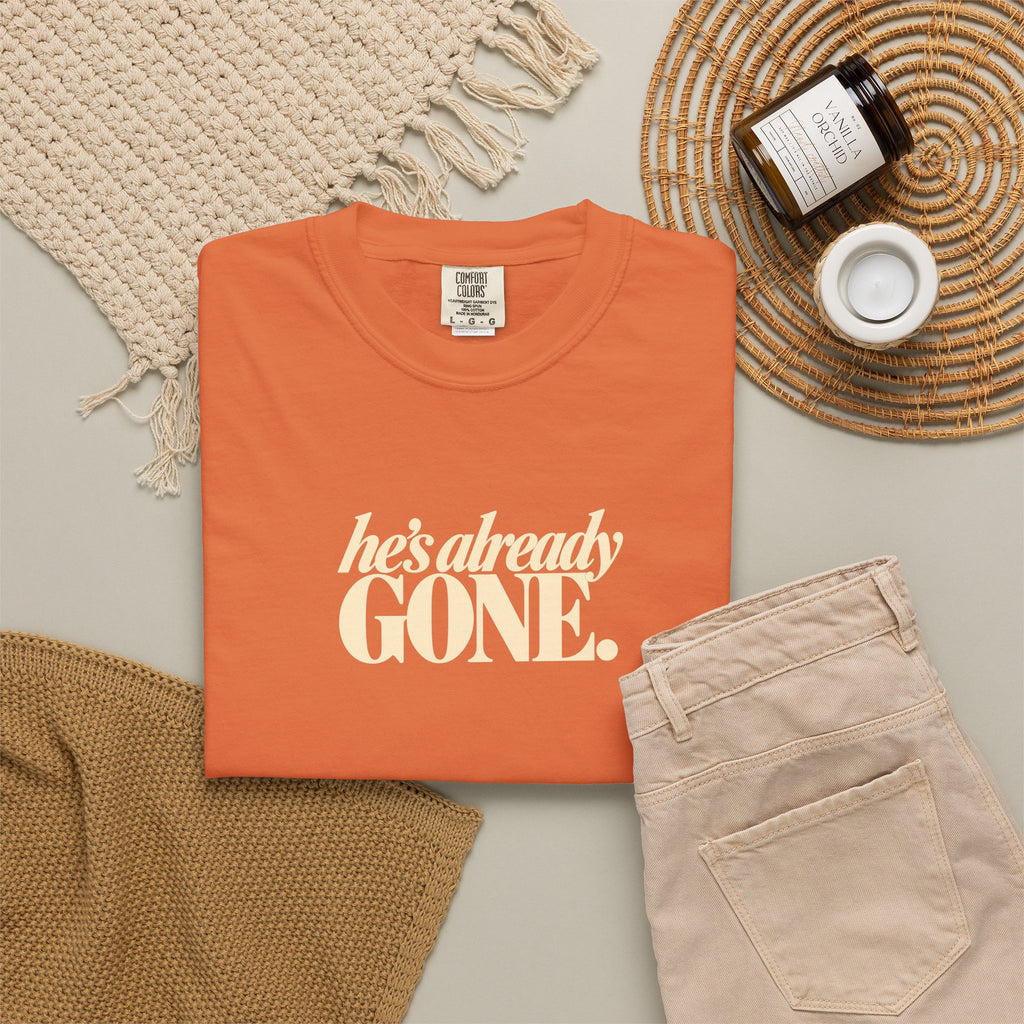 Funny Thanksgiving Couple Shirts, She Said Dont Wander Off, Hes Already Gone, Matching Couples Shirts, His and Hers Fall Tees