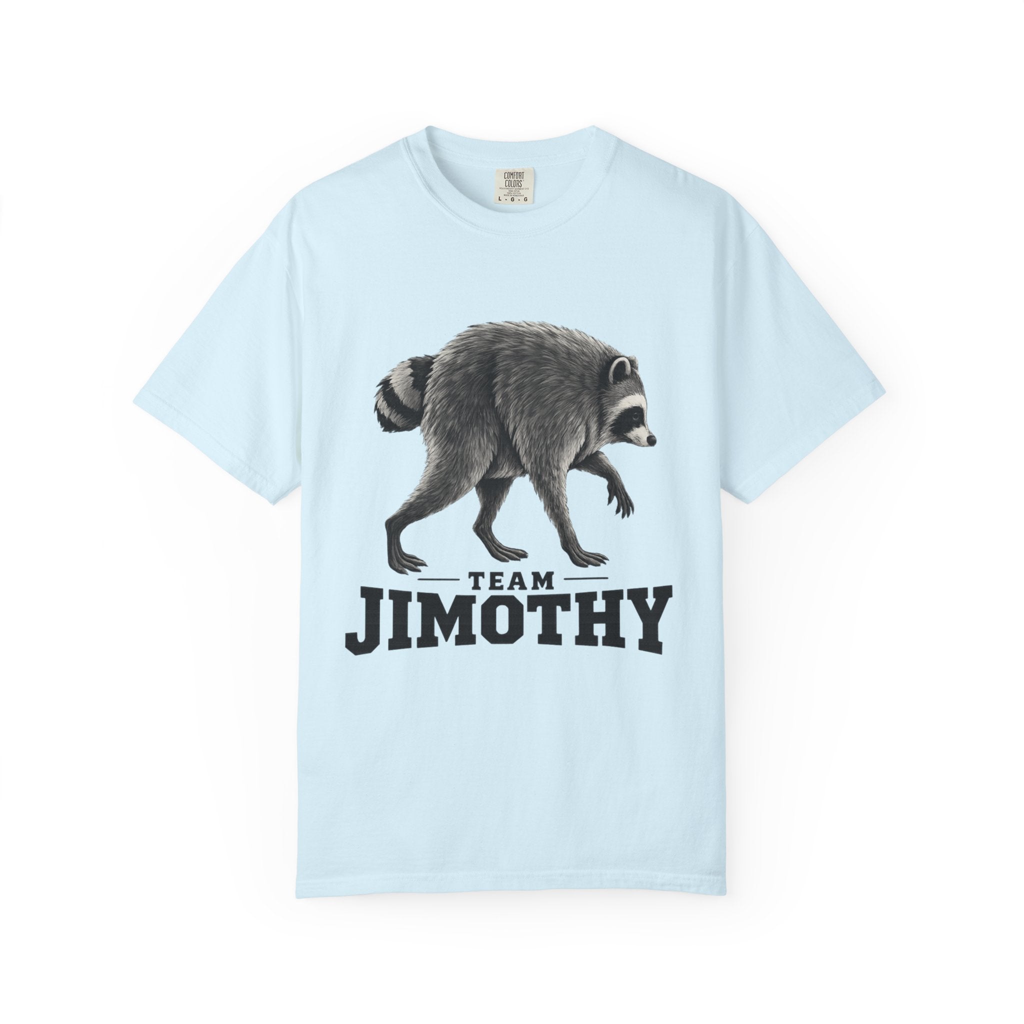 Team Jimothy Raccoon Garment Dyed Tee Shirt Vintage Wildlife Graphic Tee