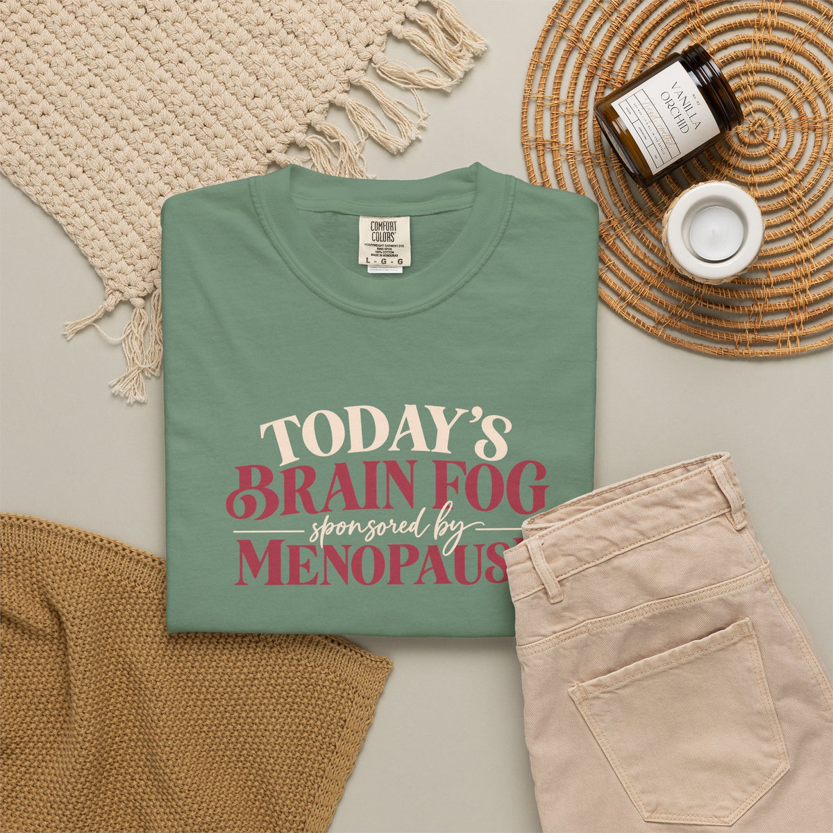 Today's Brain Fog Inspired by Menopause Tee shirt | Funny Menopause Tee