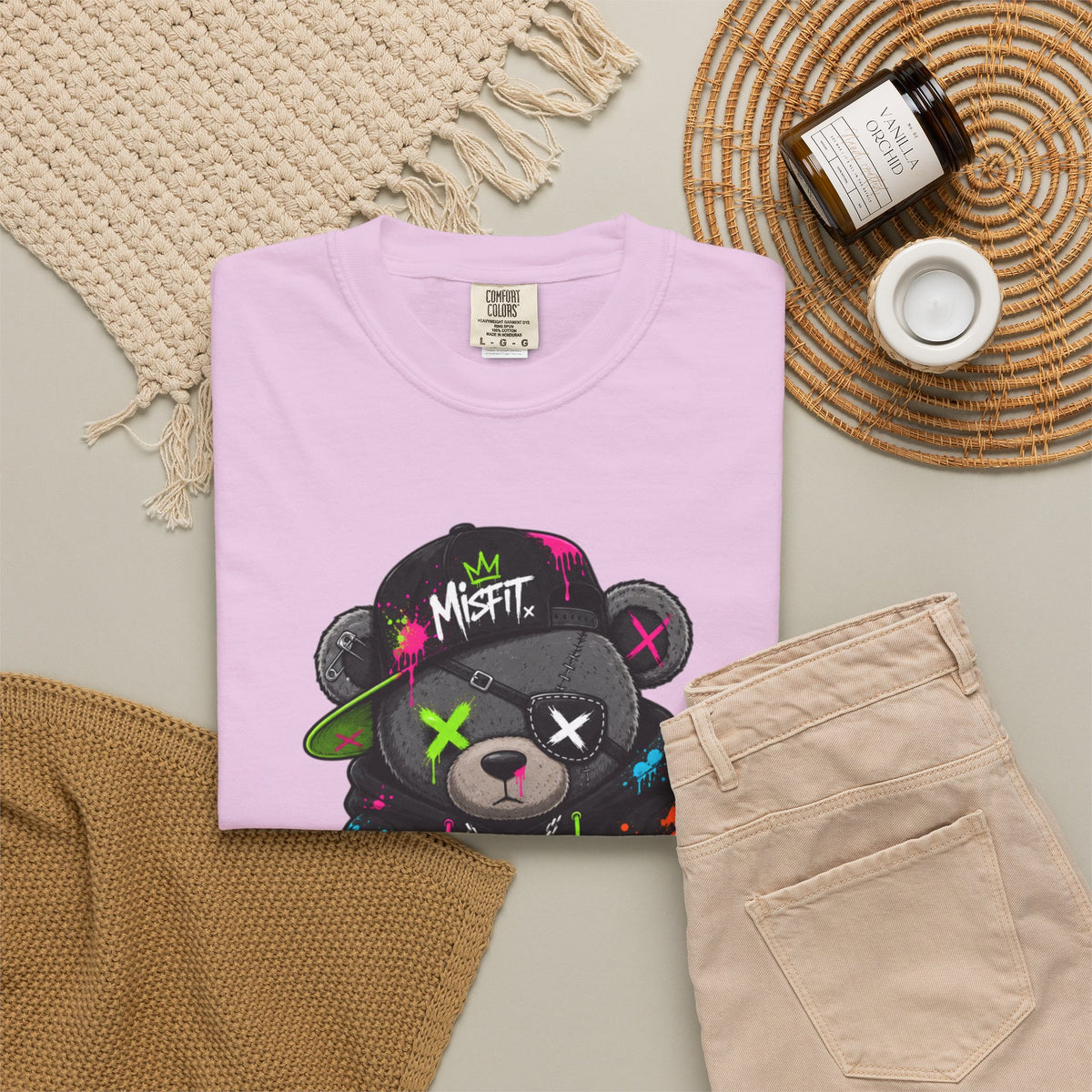 Rebel Graffiti Bear T Shirt