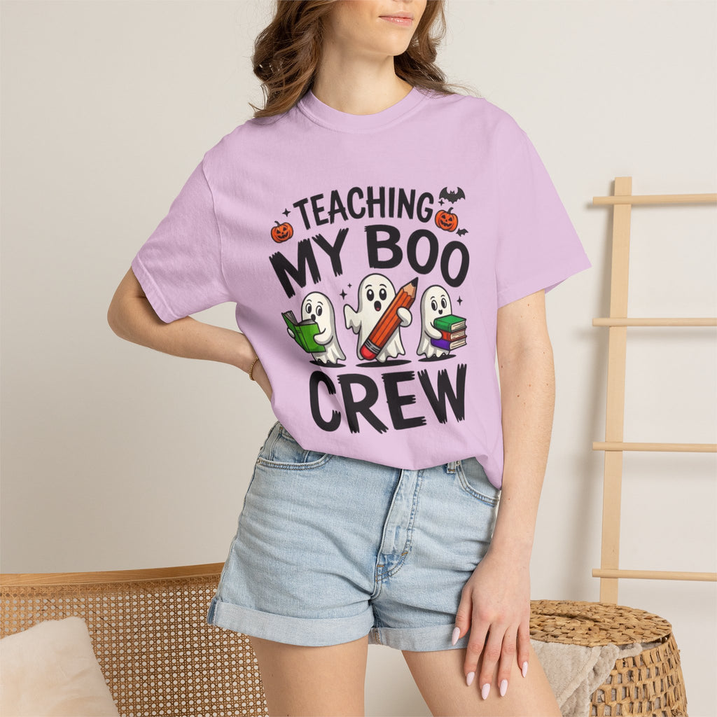 Teaching My Boo Crew T-Shirt Cute Halloween Teacher Tee