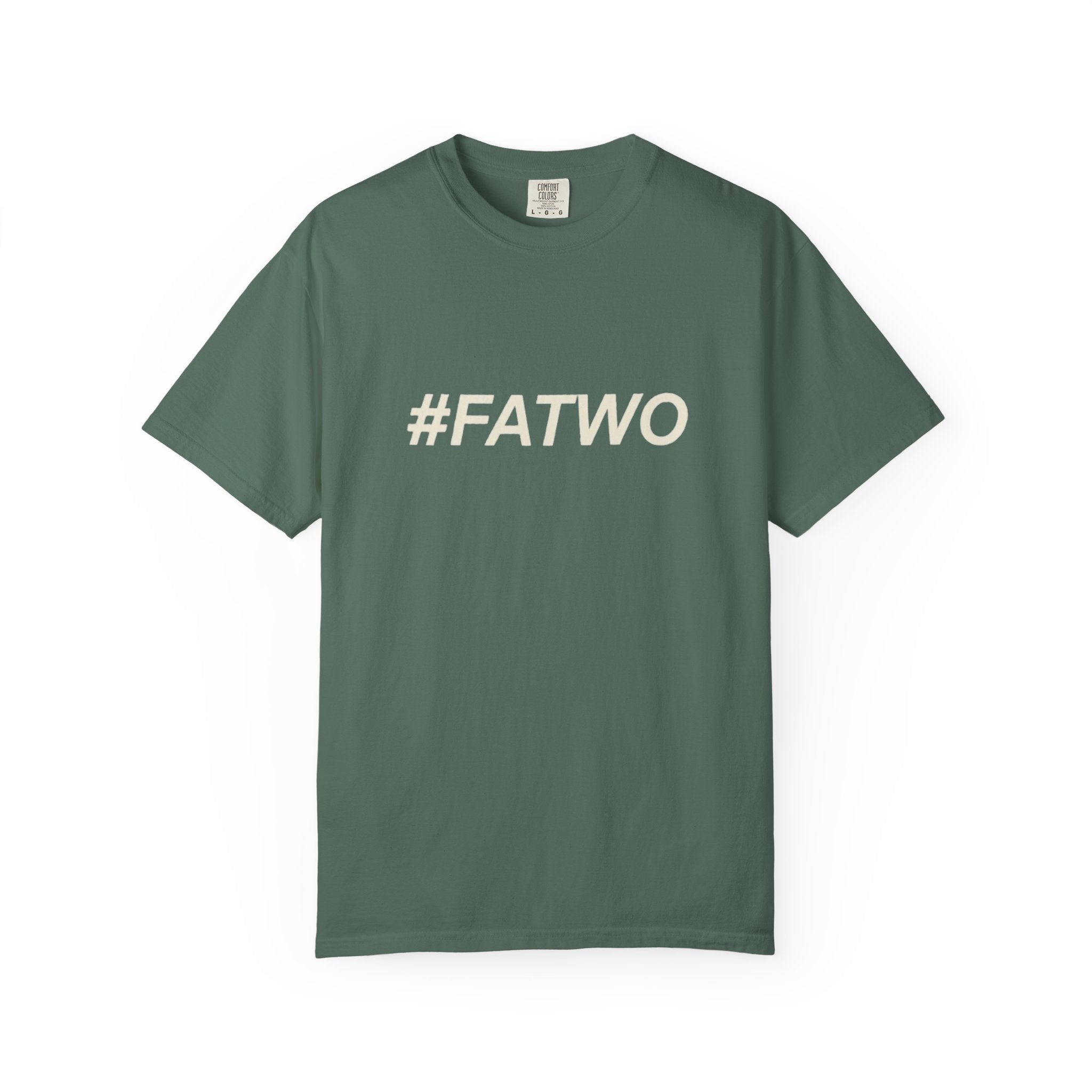 FATWO Graphic T Shirt Bold Hashtag Statement Tee