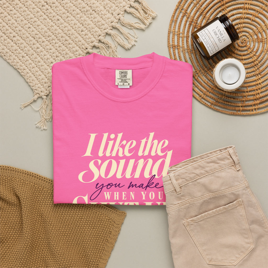 Sarcastic Graphic Tribute T Shirt I Like the Sound You Make When You Shut Up PAN CAN