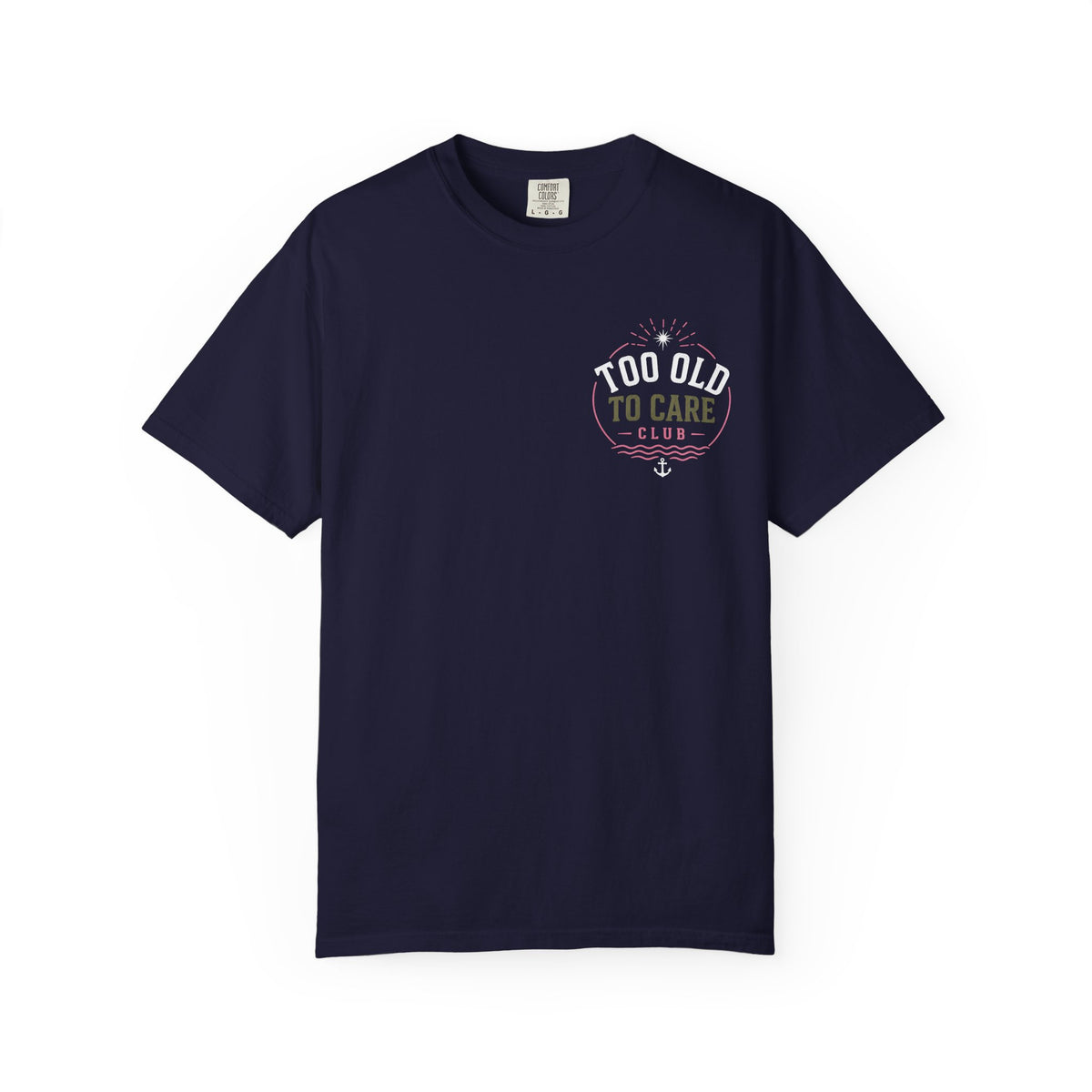 Tee Shirt Too Old to Care Beach Vintage Graphic Tee