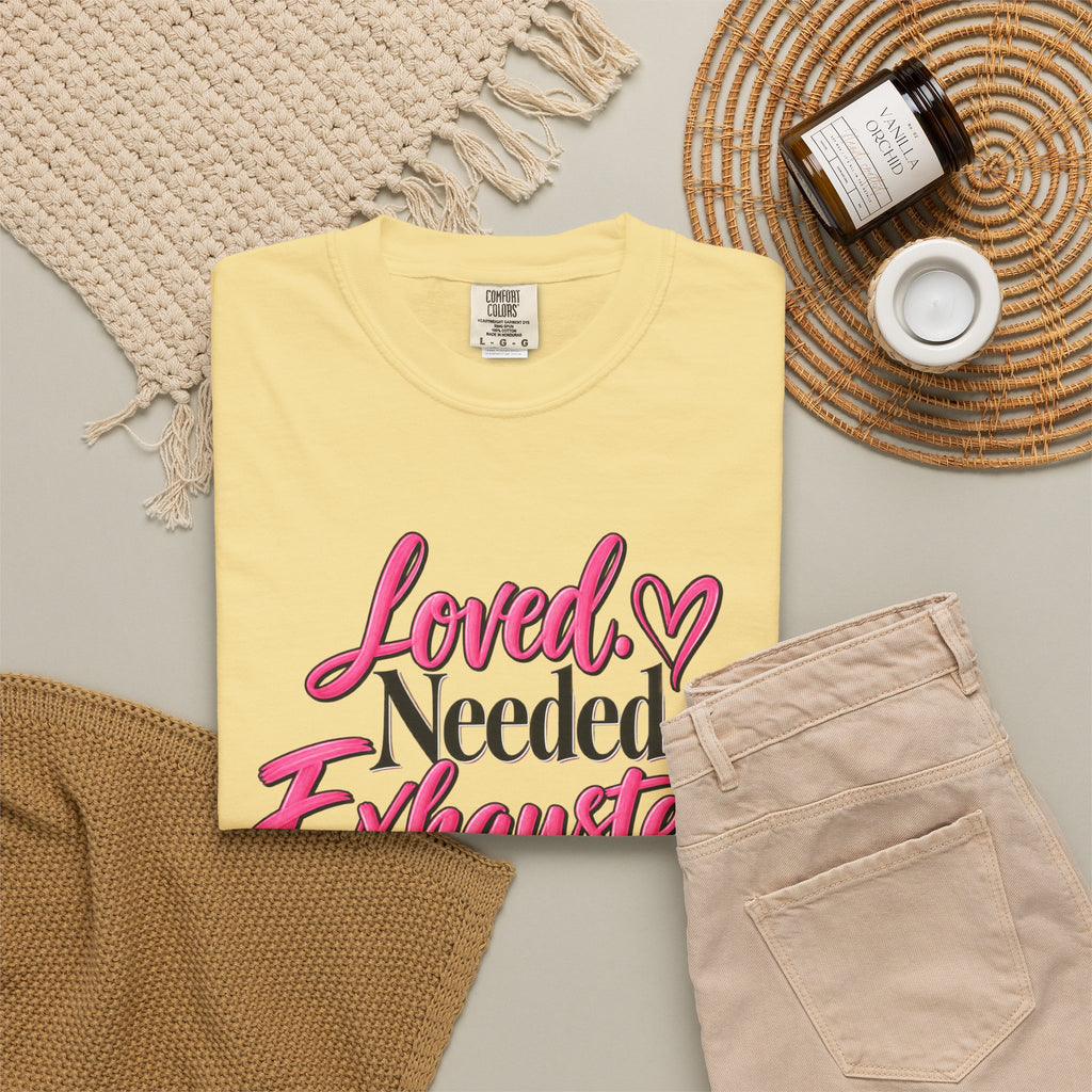 Caregiver Shirt Loved Needed Exhausted Tee Caregiver Life T Shirt Family Caregiver Gift Mom Caregiver Shirt Caregiver Appreciation Tee