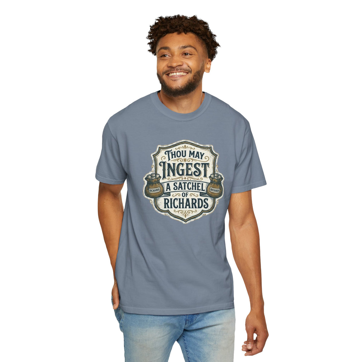 Tee Shirt Thou May Ingest a Satchel of Richards Vintage Apothecary Graphic