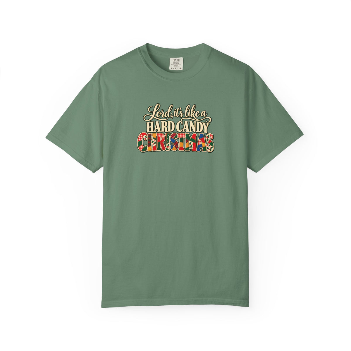 Hard Candy Christmas Shirt, Vintage Patchwork Christmas Tee, Retro Country Holiday Shirt, Coordinating Couple Christmas Shirts