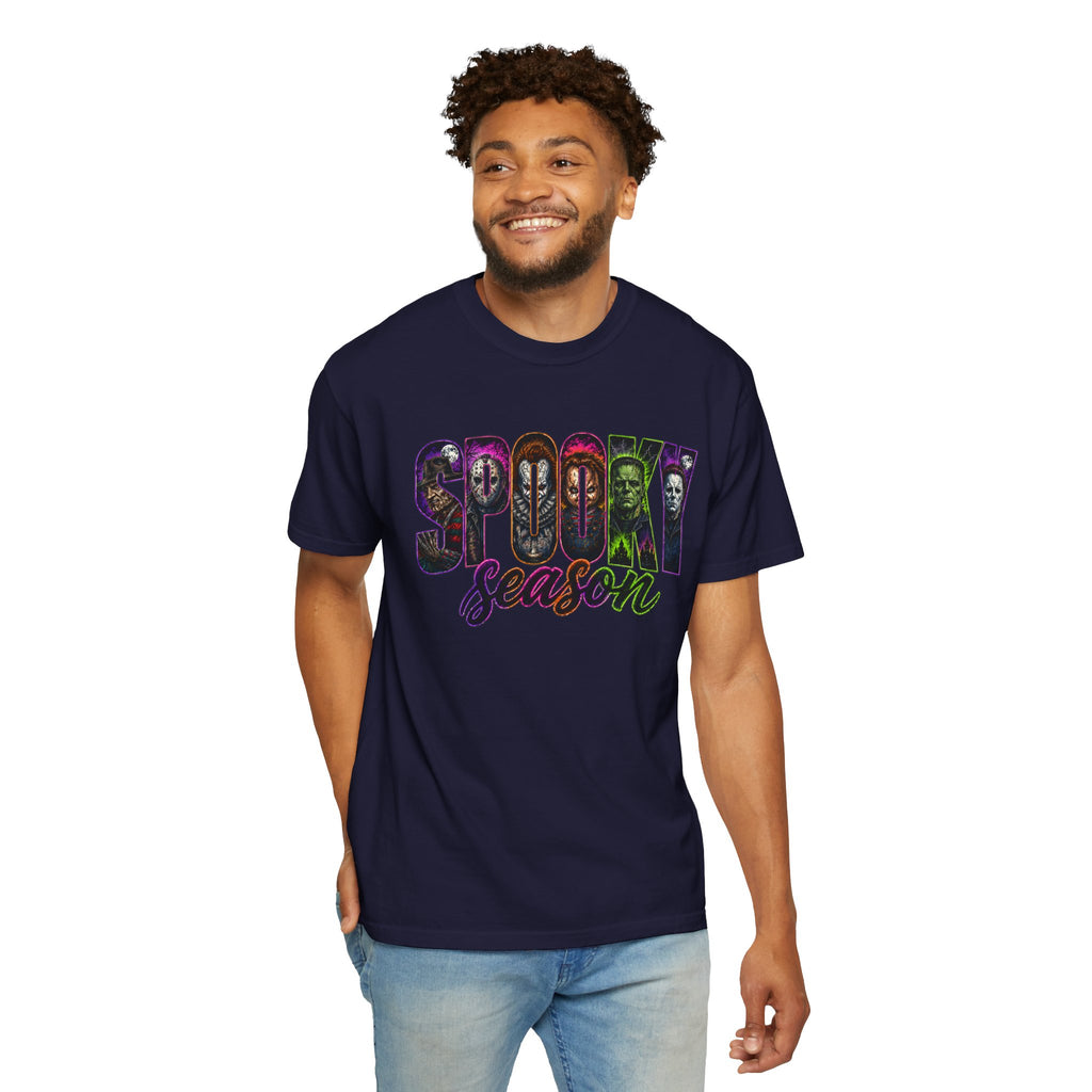Spooky Season Tee Shirt Halloween Vintage Horror Graphic