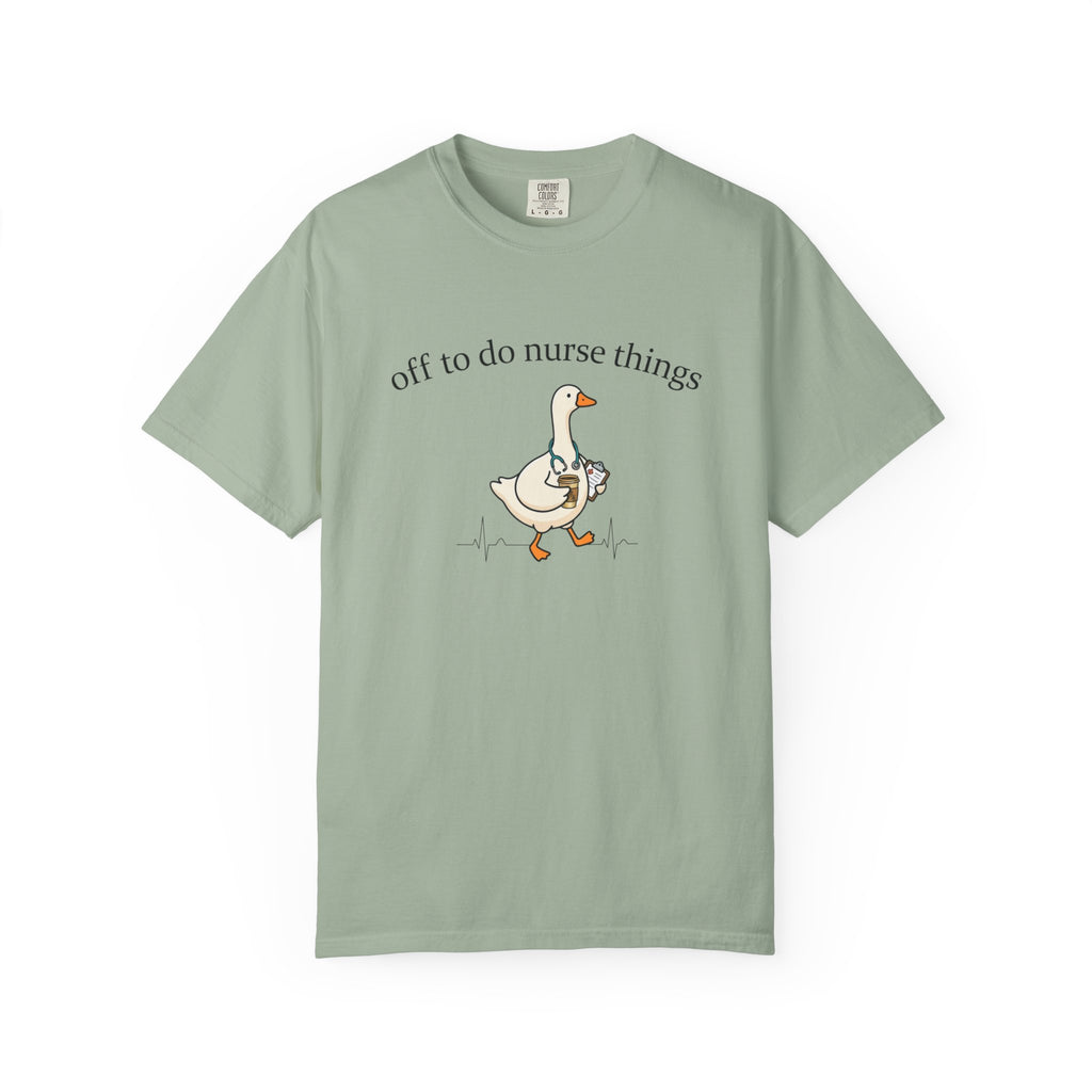 Nurse Goose T Shirt Off to Do Nurse Things Cute Medical Humor Tee
