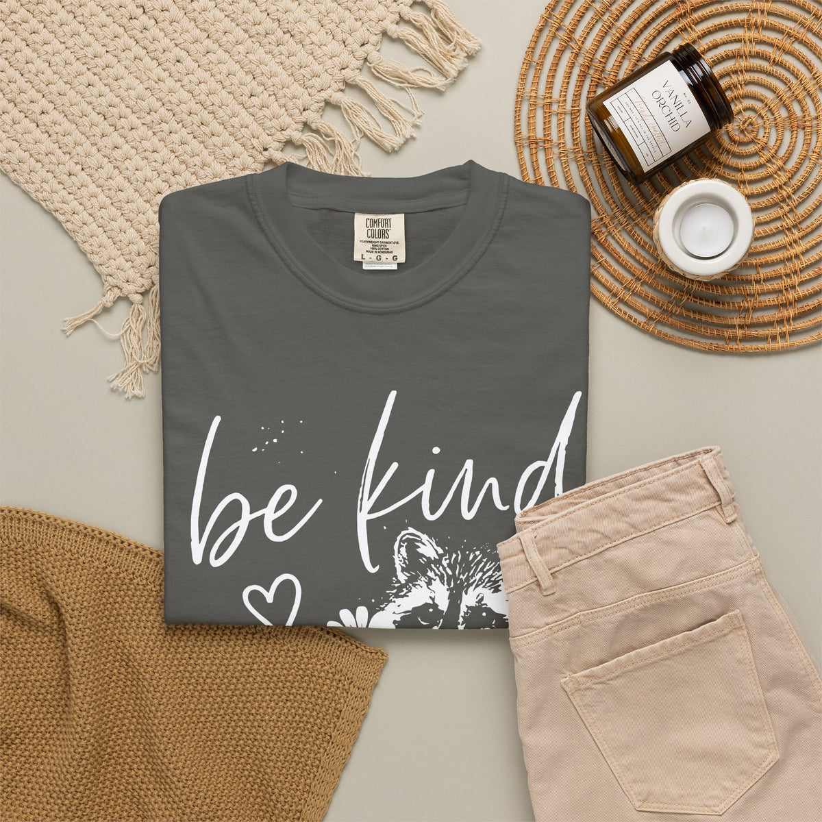 Tee Shirt Be Kind  of Feral Raccoon Graphic Tee
