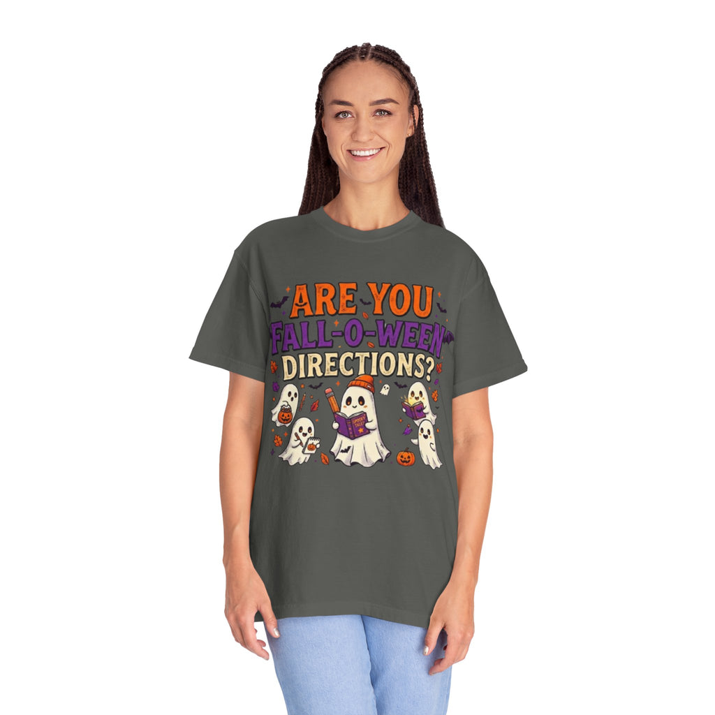 Are You Fall-O-Ween Directions? Halloween Ghosts Graphic T-Shirt