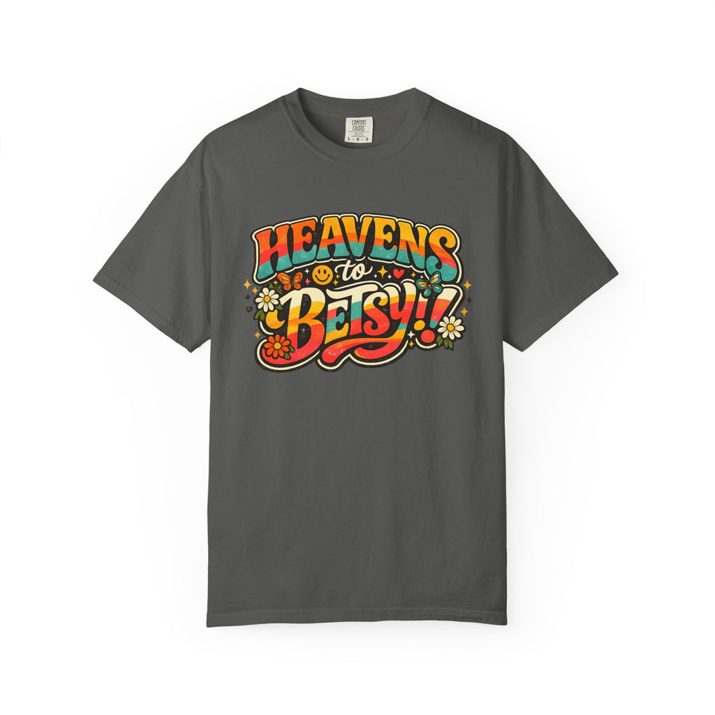 Heavens to Betsy Retro Floral Graphic T Shirt